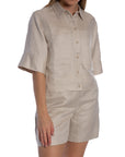 MINUS SKJORTA JUNO CROPPED LINEN NOMAD SAND MELANGE_109983.jpg