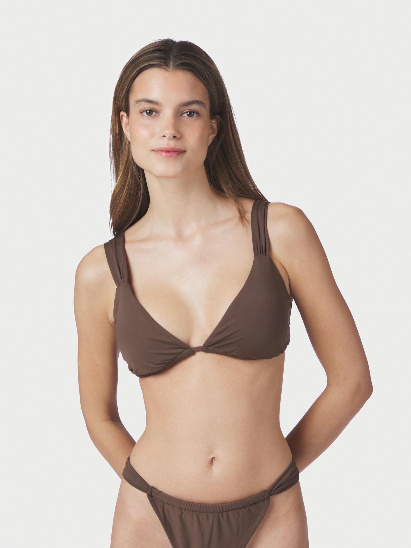 NEO NOIR BIKINITOPP ZADIE SOLID DARK BROWN_109545.jpg