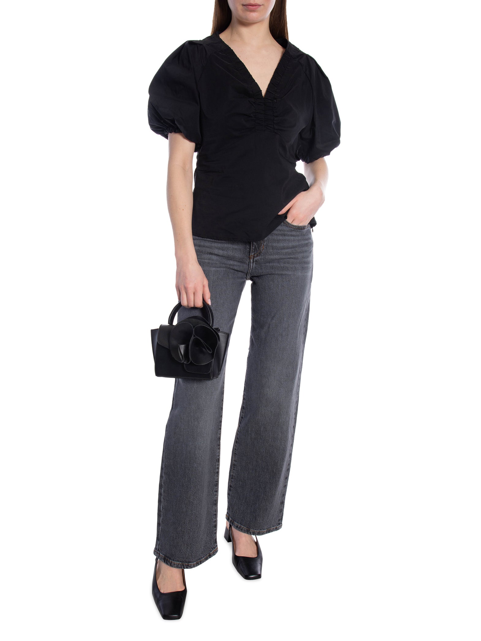 NEO NOIR BLUS IRINA POPLIN BLACK_87278.jpg