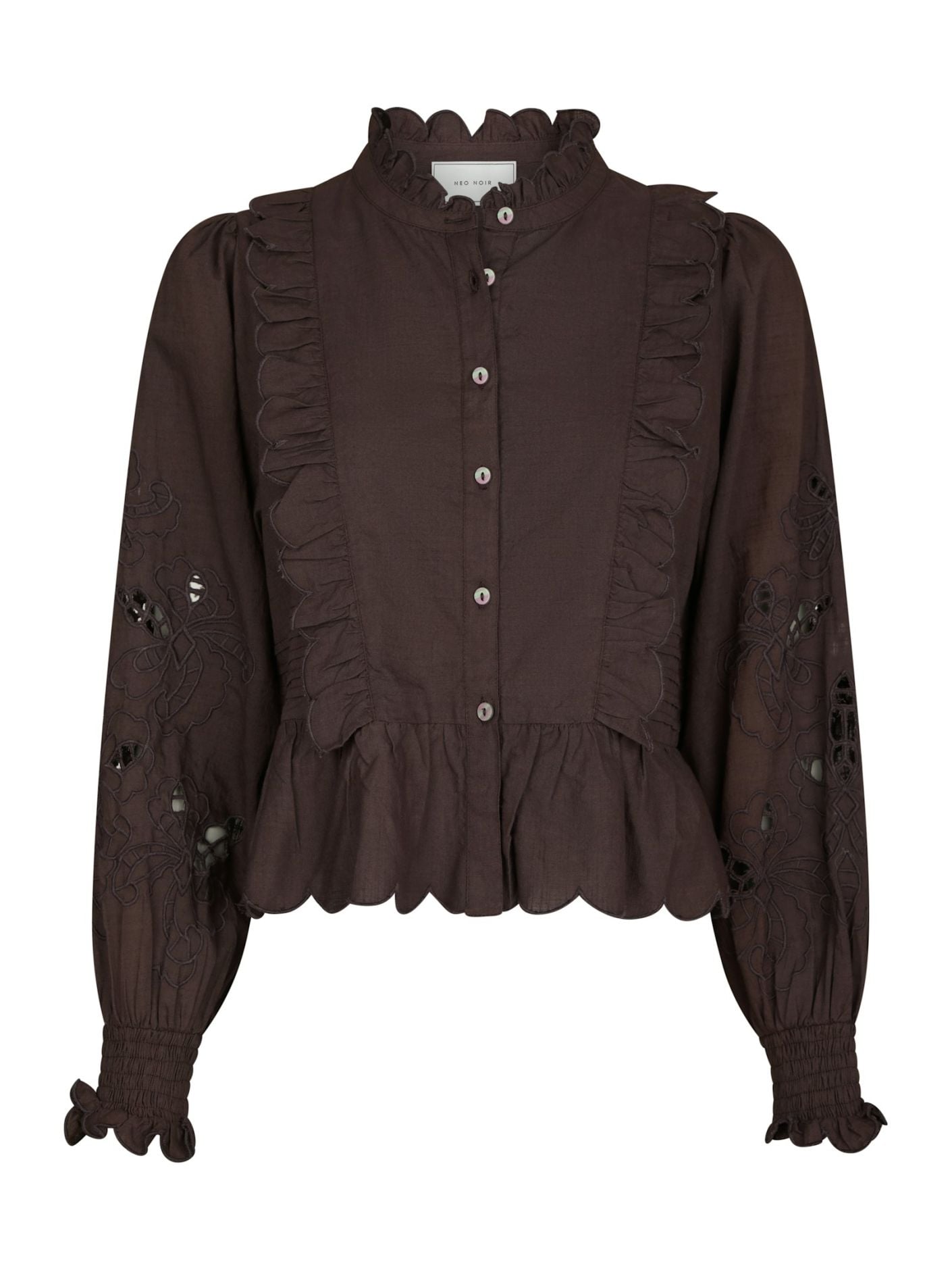 NEO NOIR BLUS PETRINE EMBROIDERY DARK BROWN_106917.jpg
