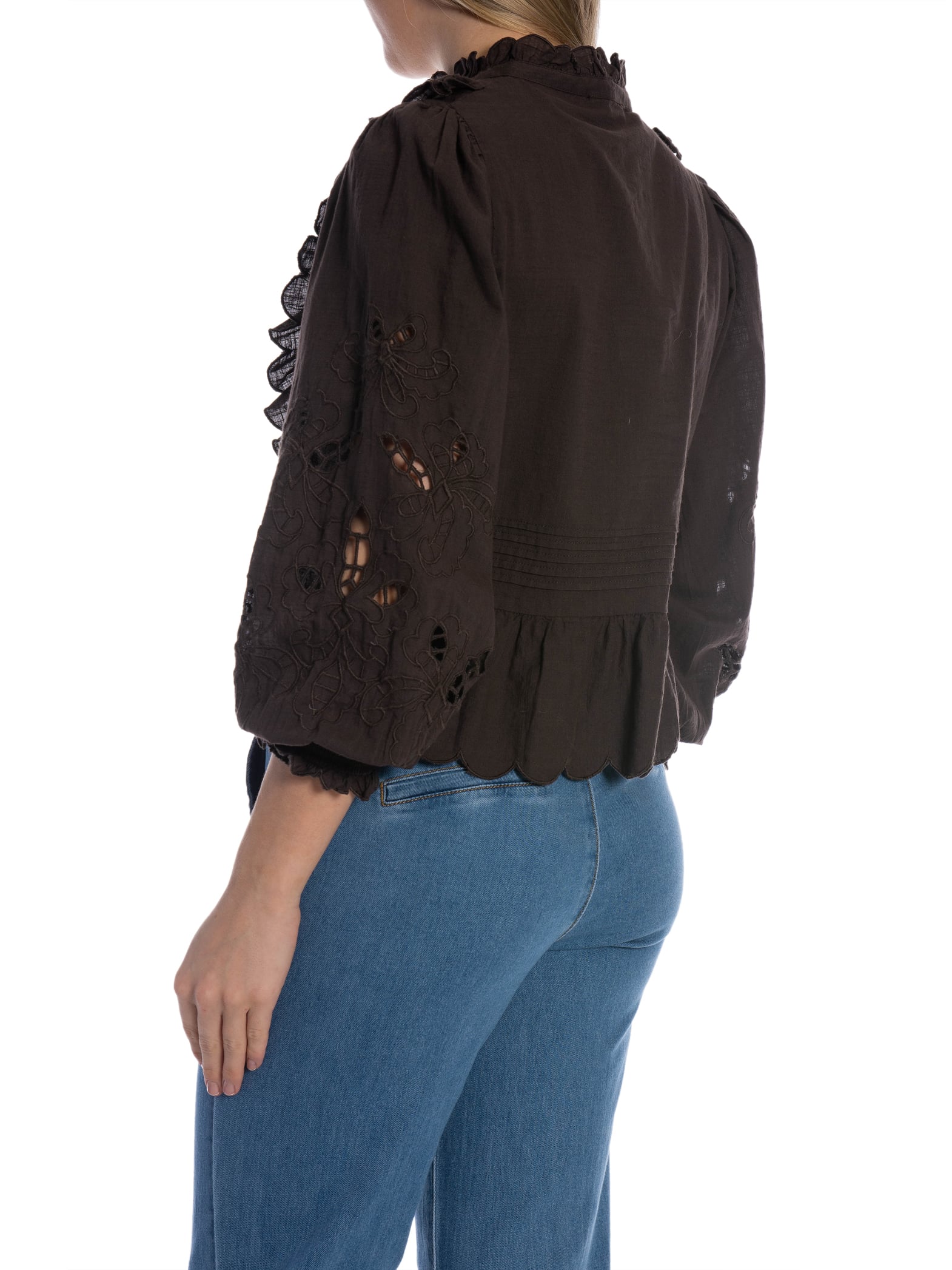 NEO NOIR BLUS PETRINE EMBROIDERY DARK BROWN_109081.jpg
