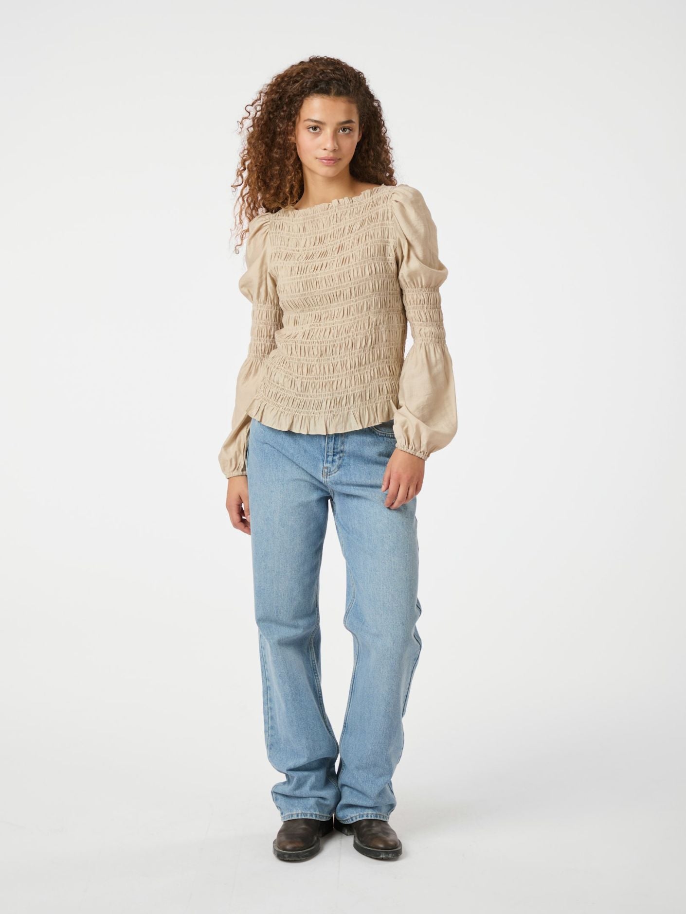 NEO NOIR BLUS POLKA SMOCK SAND_94585.jpg