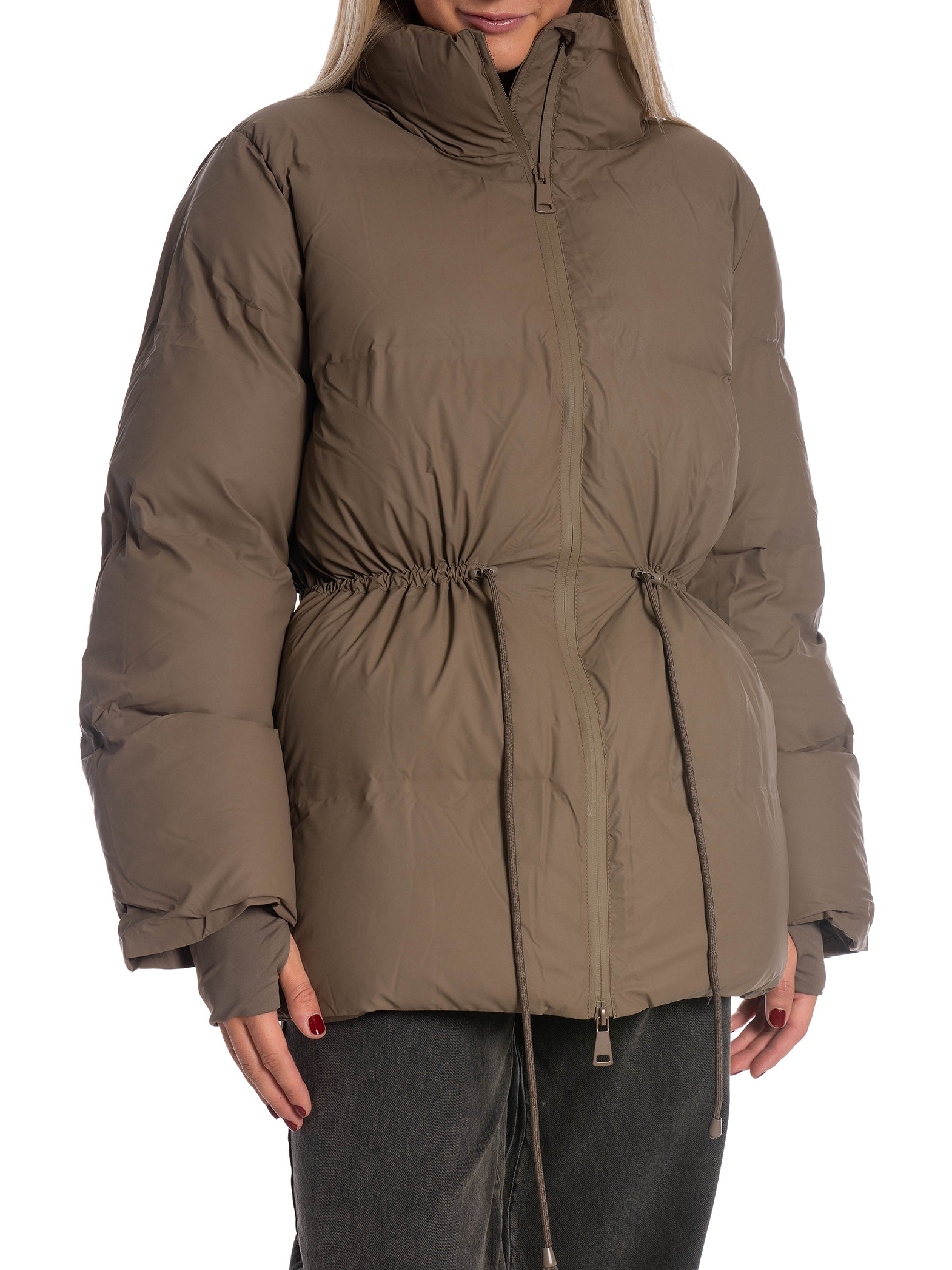NEO NOIR JACKA MAYRA C PUFFER DARK TAUPE_92440.jpg