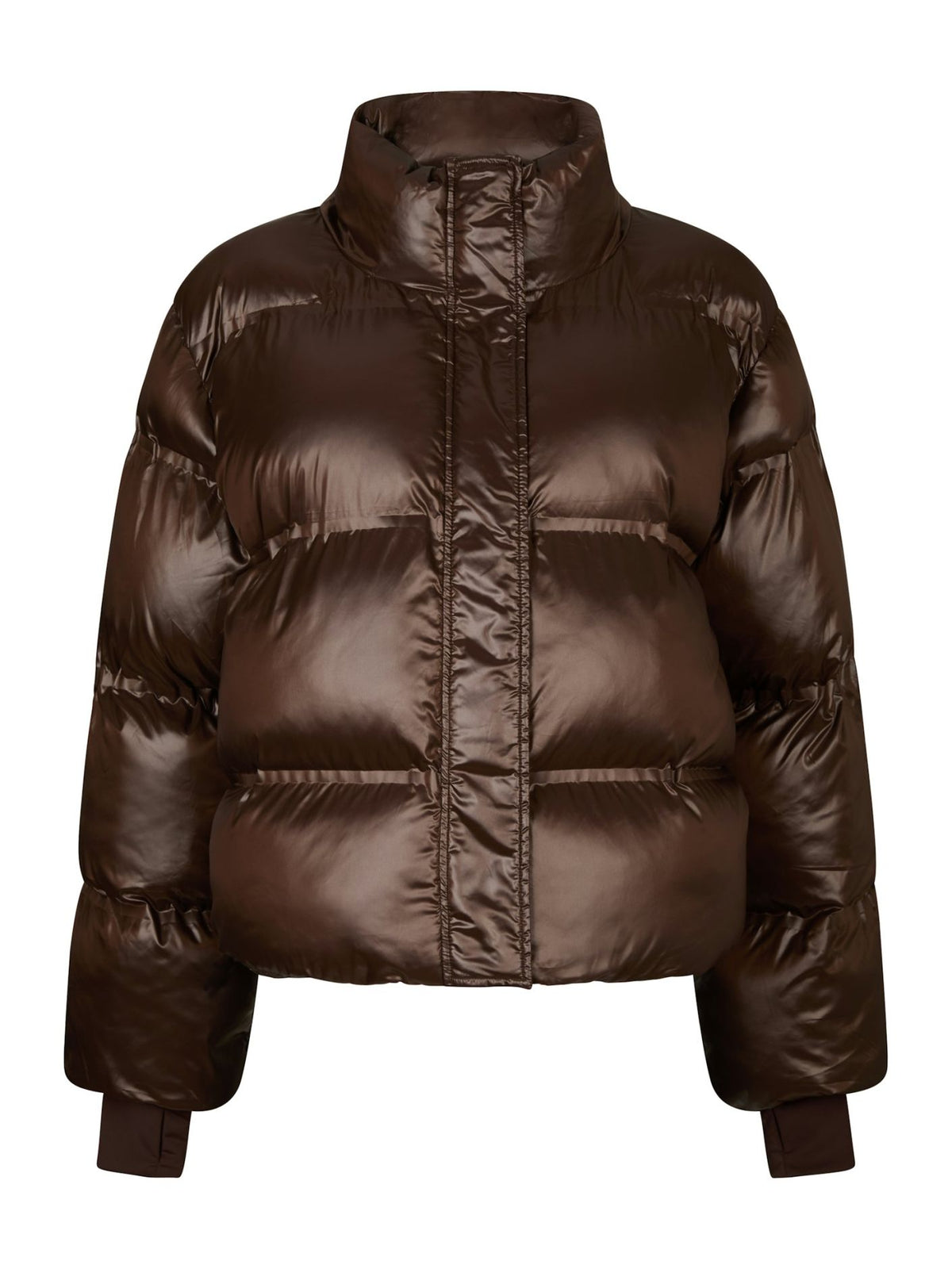 NEO NOIR JACKA RHEA SHINY PUFFER CHOCOLATE BROWN_114149.jpg