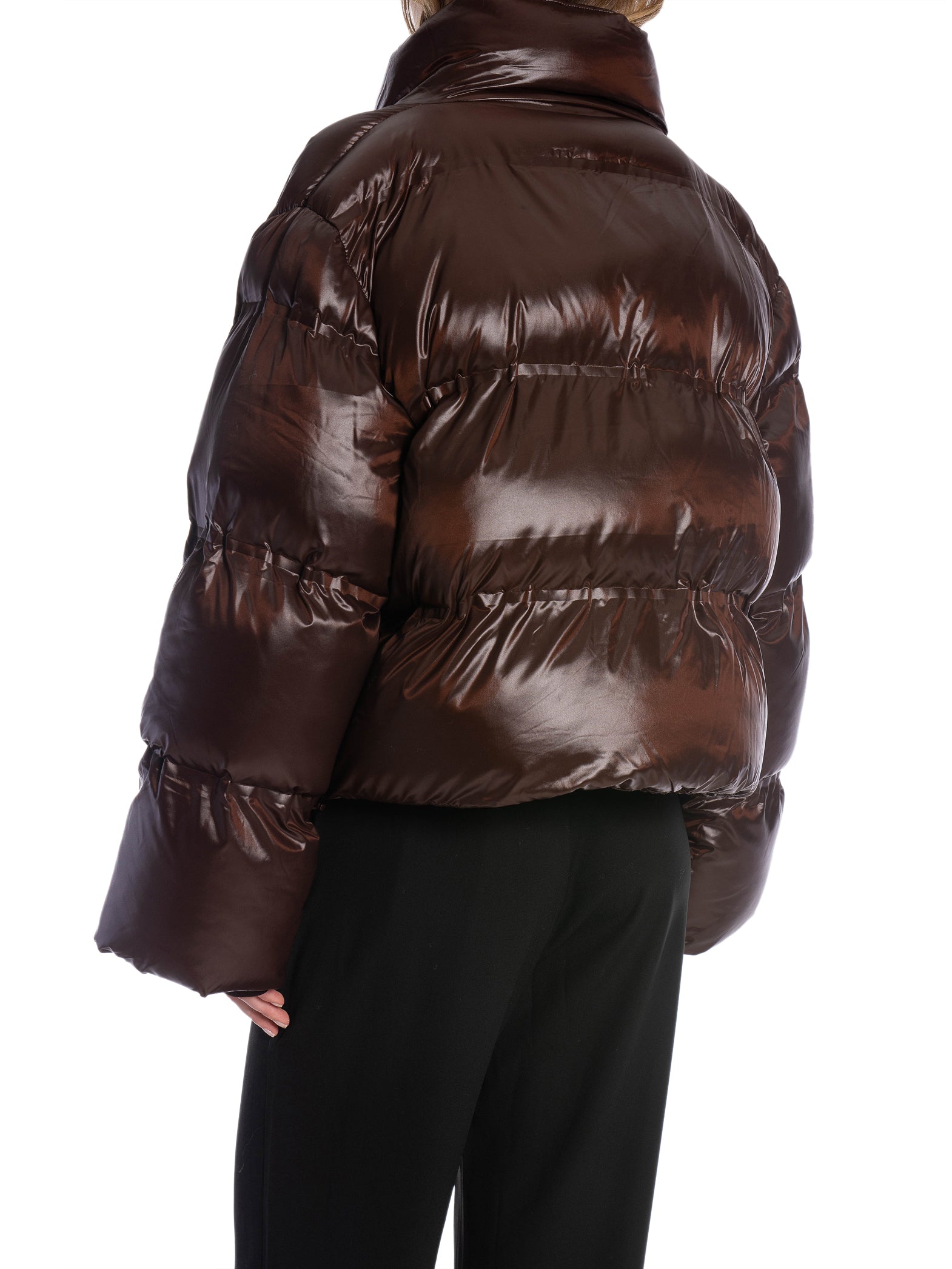 NEO NOIR JACKA RHEA SHINY PUFFER DARK BROWN_102206.jpg