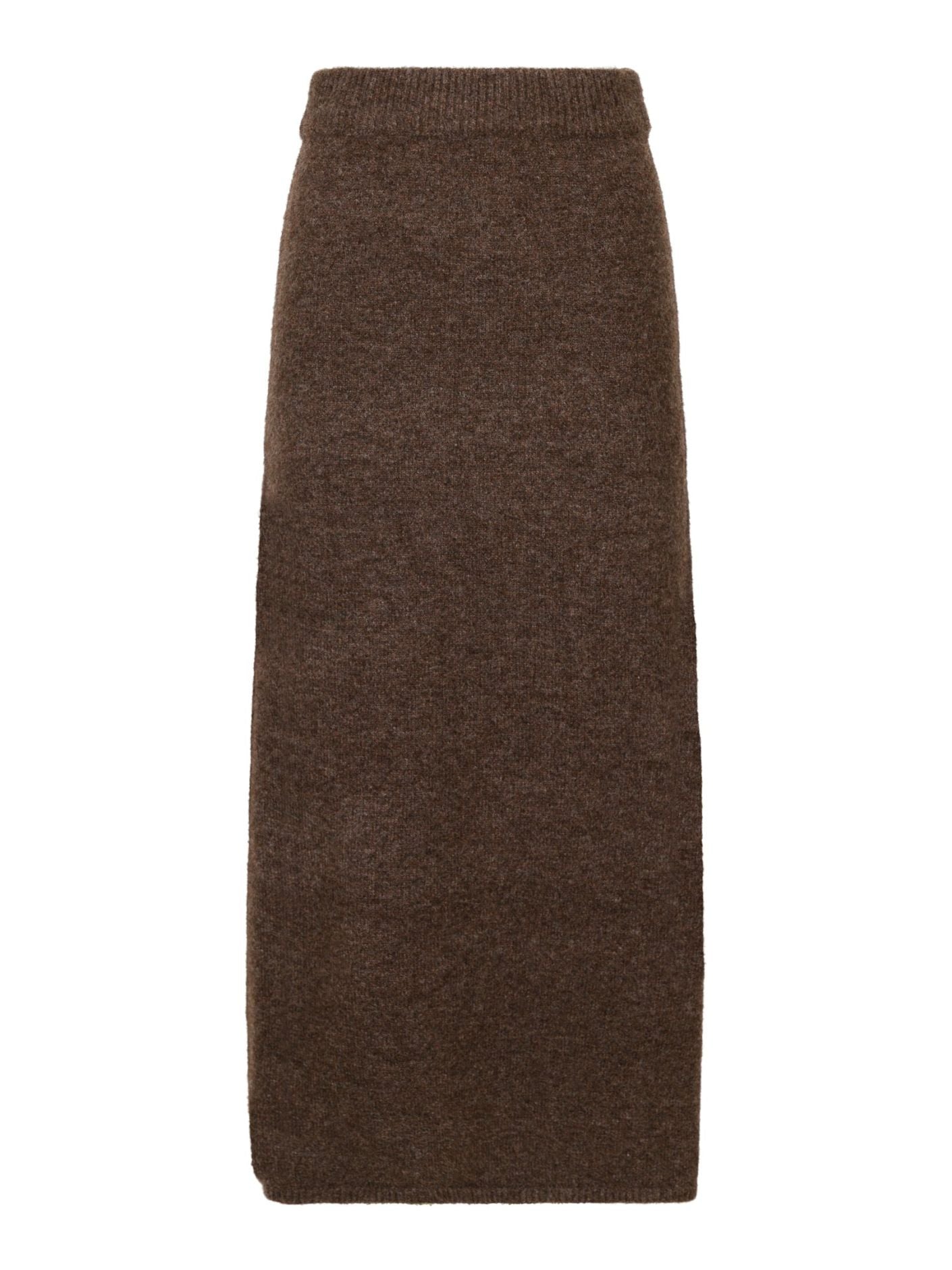 NEO NOIR KJOL ASHANTI KNIT BROWN MELANGE_90801.jpg