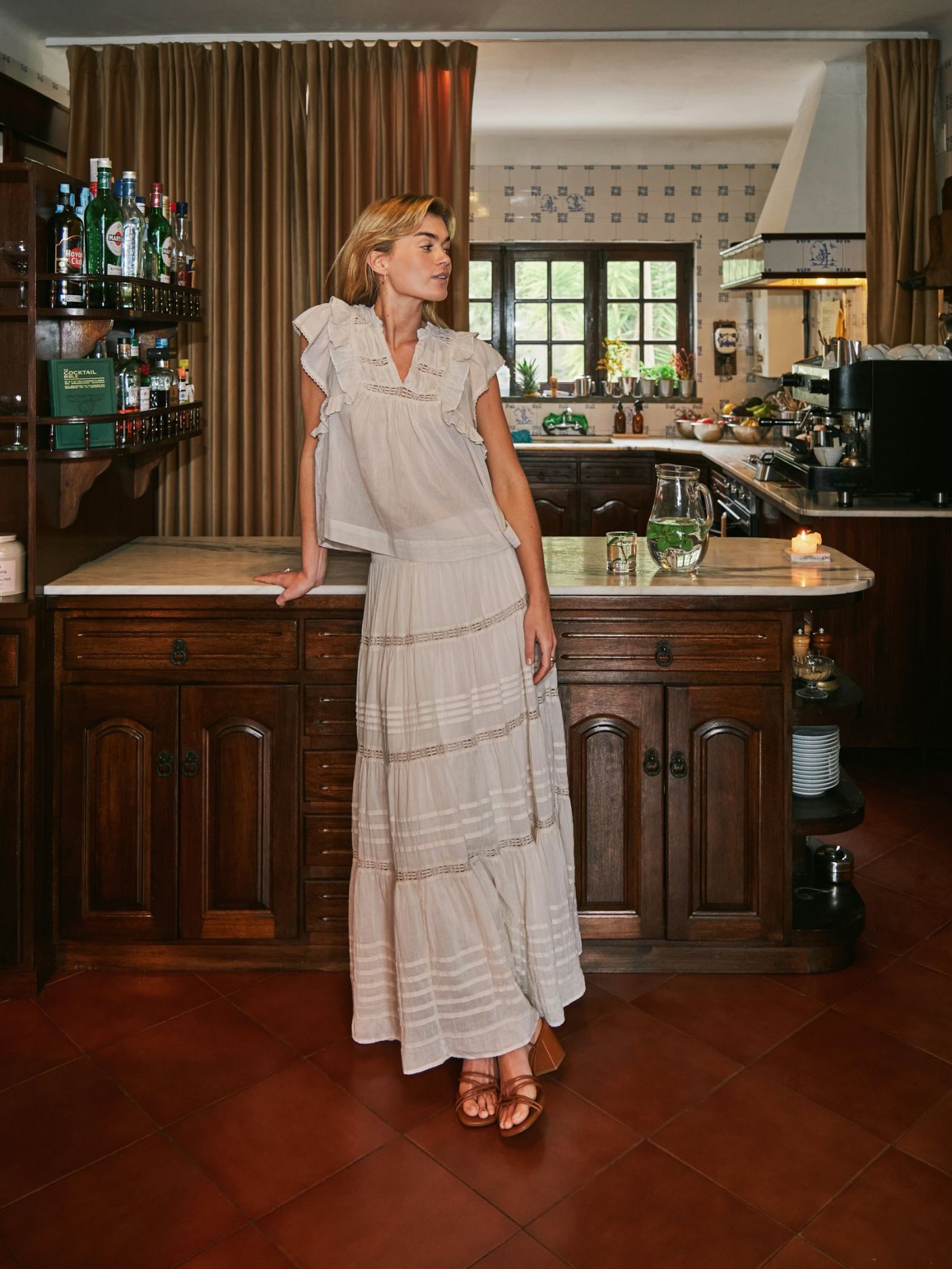 NEO NOIR KJOL FELICIA S VOILE IVORY_97616.jpg