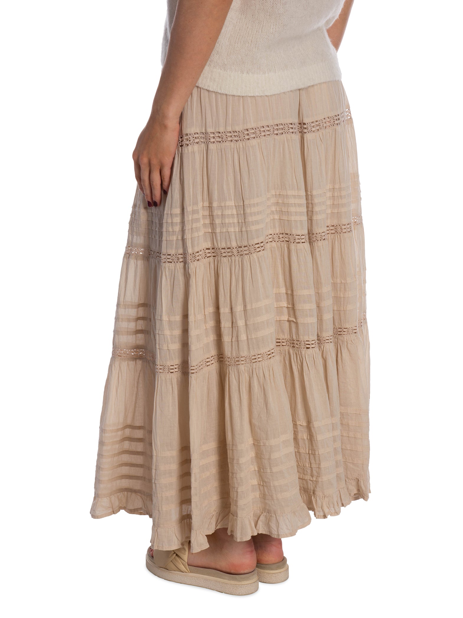 NEO NOIR KJOL FELICIA S VOILE SAND_108990.jpg