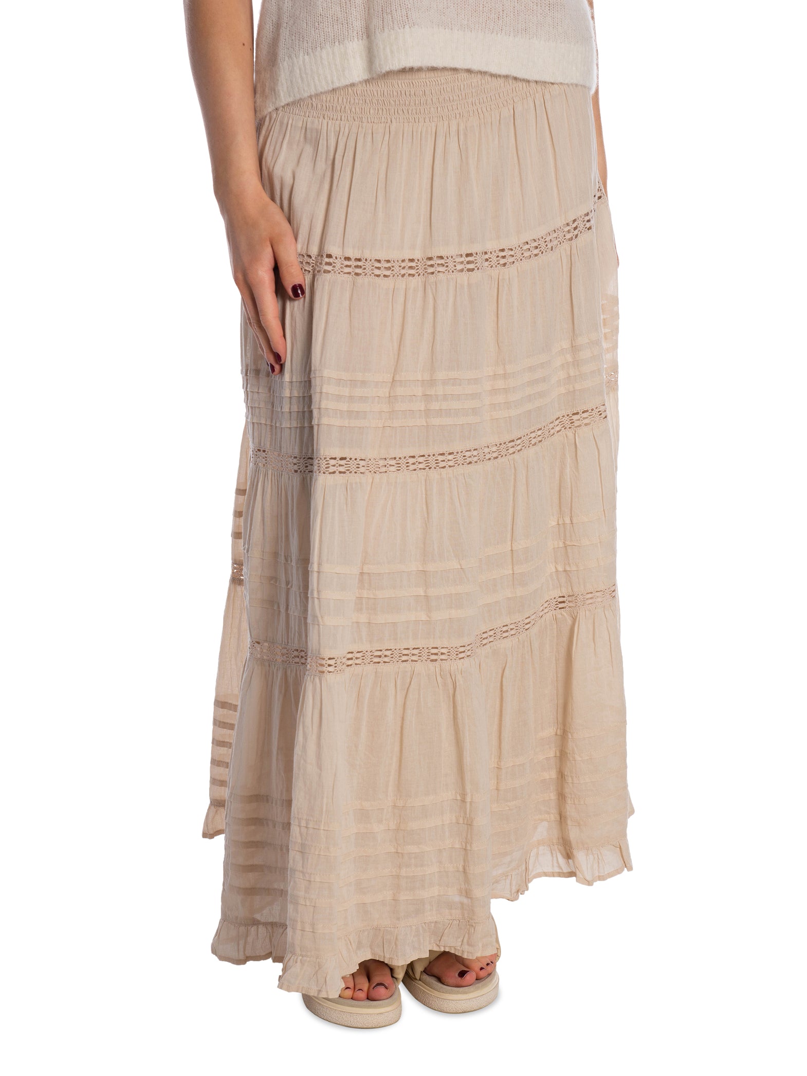 NEO NOIR KJOL FELICIA S VOILE SAND_108991.jpg