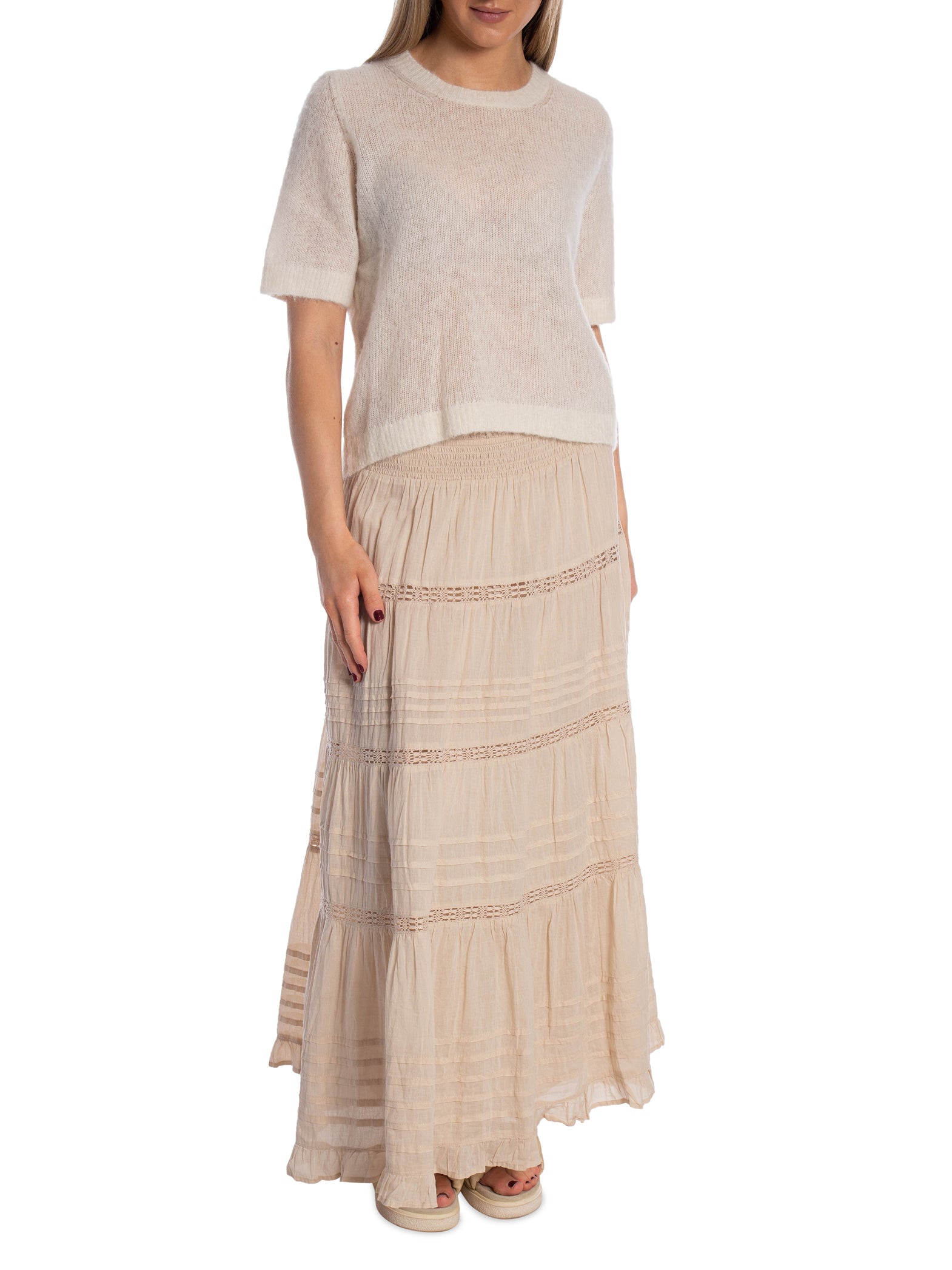 NEO NOIR KJOL FELICIA S VOILE SAND_108992.jpg