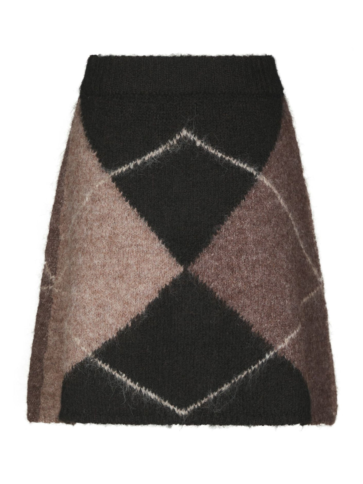 NEO NOIR KJOL GISA CHECK FLUFF DARK BROWN_112014.jpg
