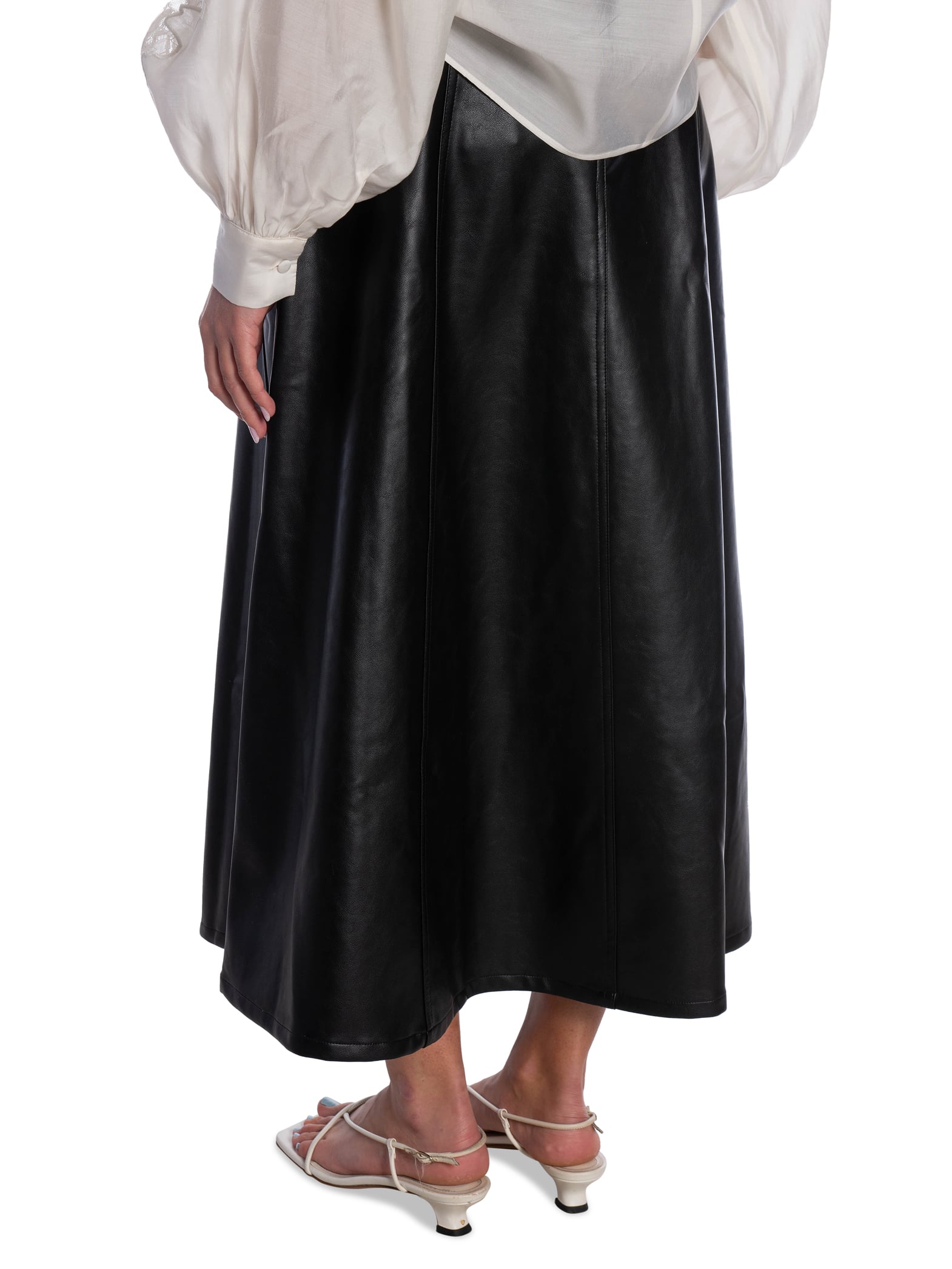 NEO NOIR KJOL RAYA FAUX BLACK_105730.jpg