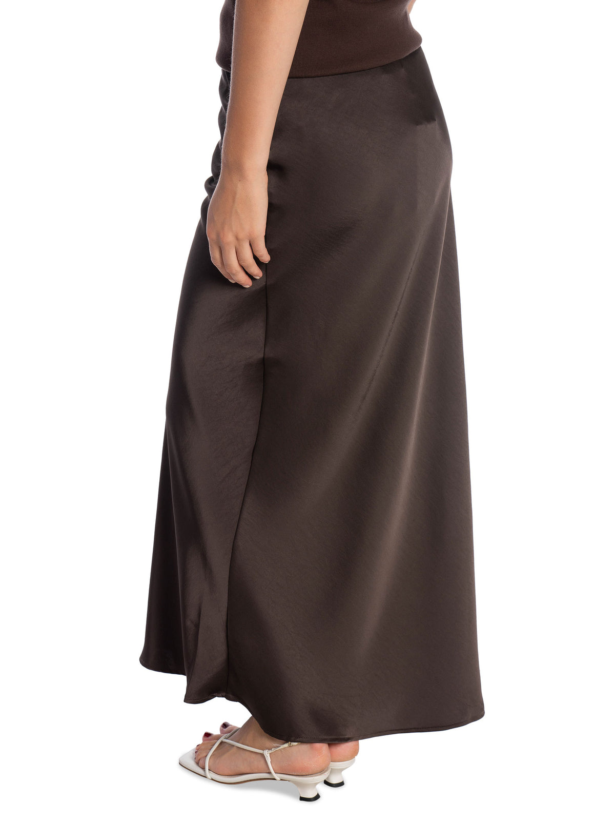 NEO NOIR KJOL VICKY HEAVY SATEEN DARK BROWN_99682.jpg