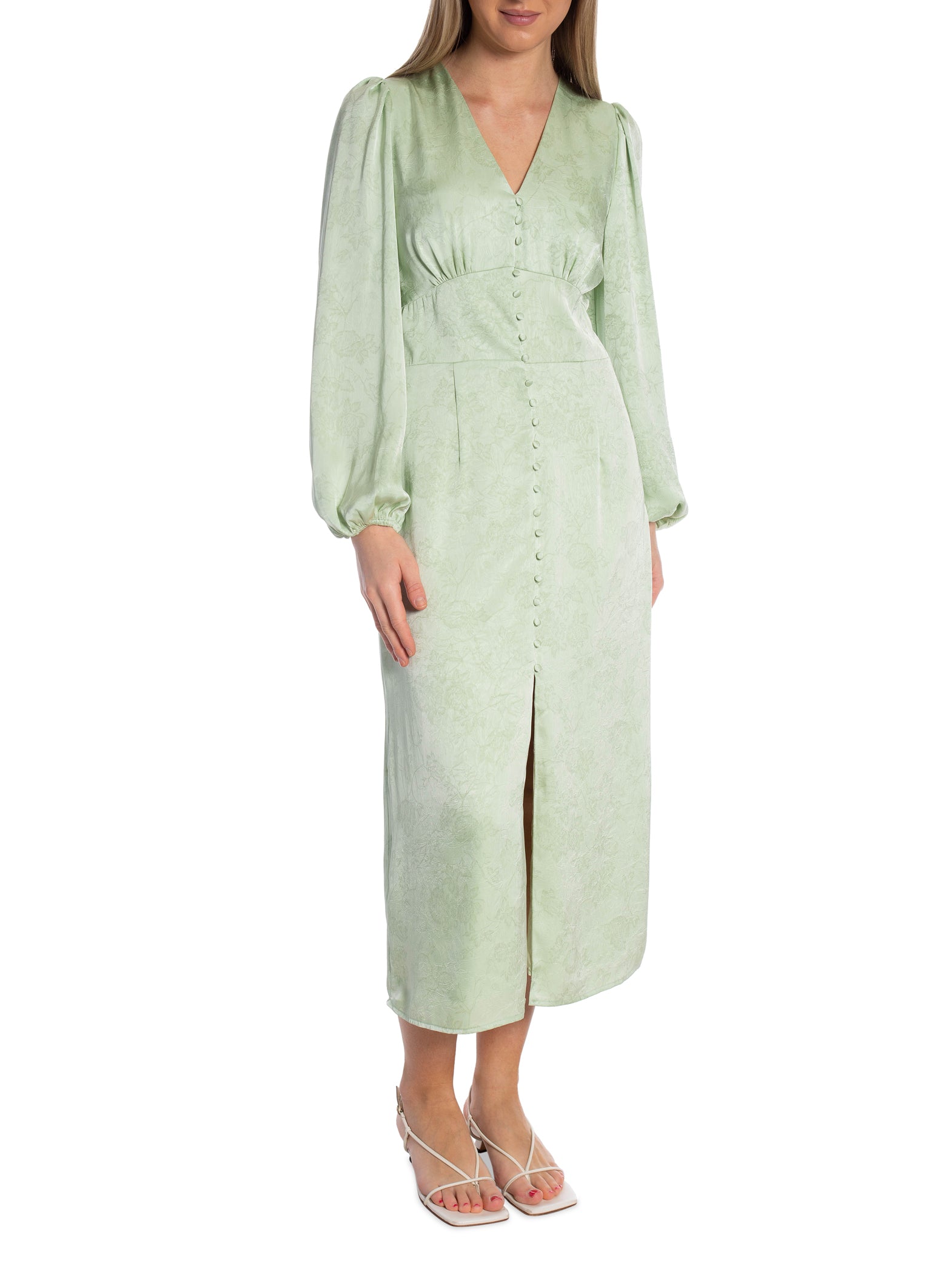 NEO NOIR KLÄNNING ALTO PATTERN SATEEN LIGHT GREEN_108069.jpg