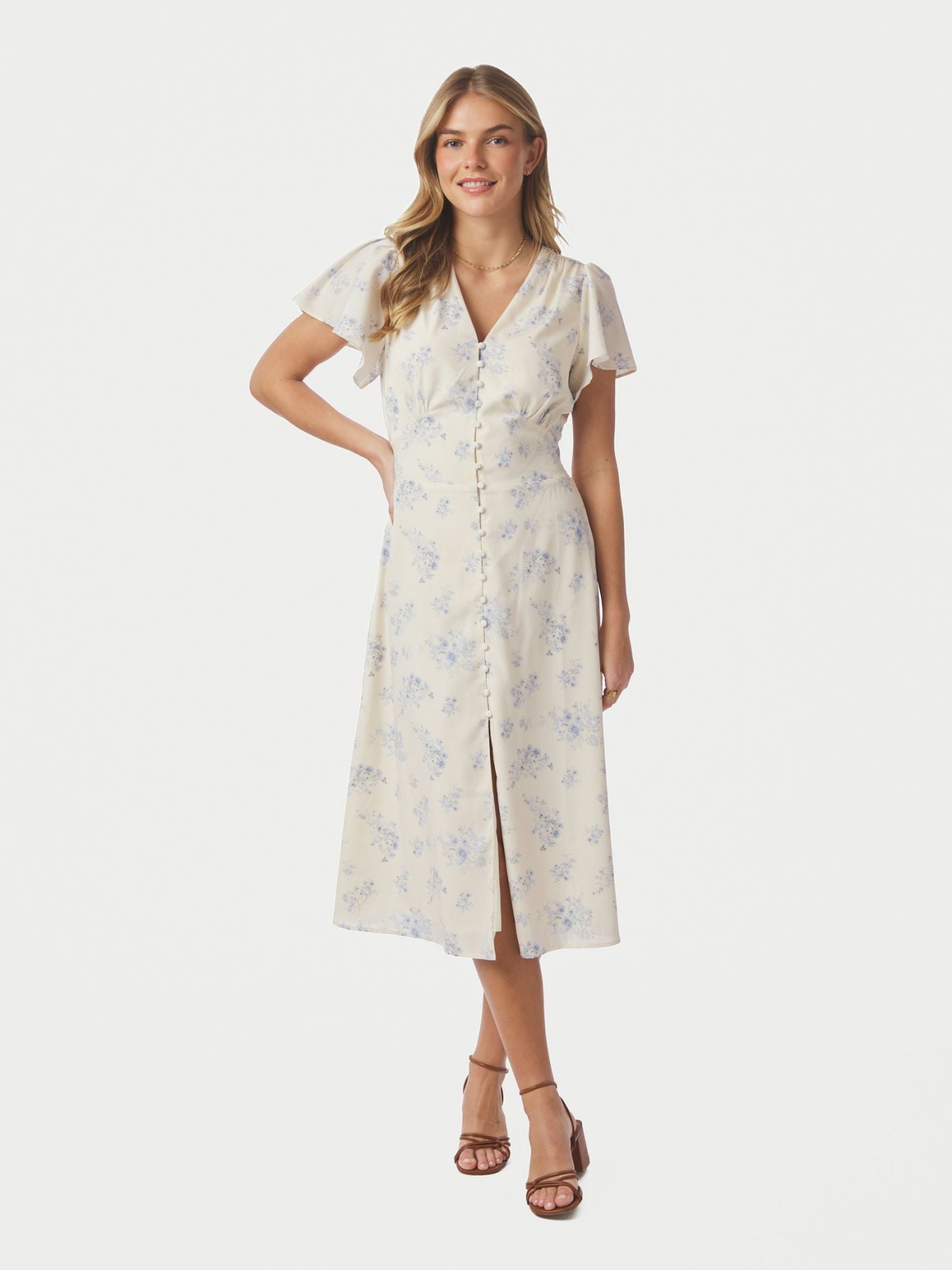 NEO NOIR KLÄNNING ELENI DELICATE FLOWER CREME_110428.jpg