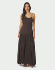 NEO NOIR KLÄNNING JACKIE S VOILE DARK BROWN_110587.jpg