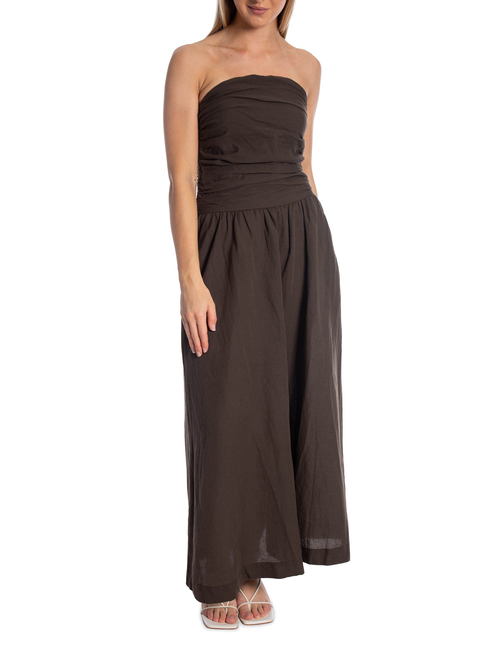 NEO NOIR KLÄNNING KIMA LINEN DARK BROWN_110918.jpg