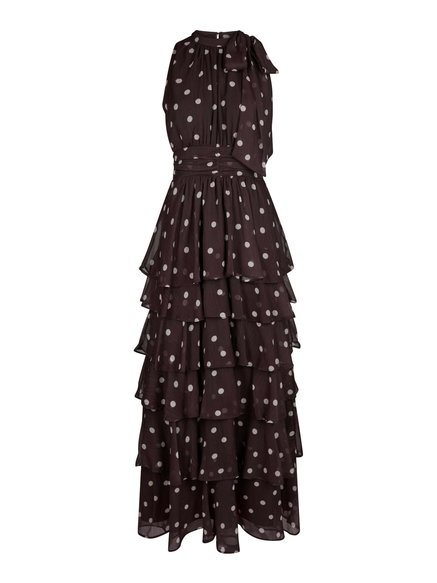 NEO NOIR KLÄNNING MARLI BIG DOT BROWN_108766.jpg