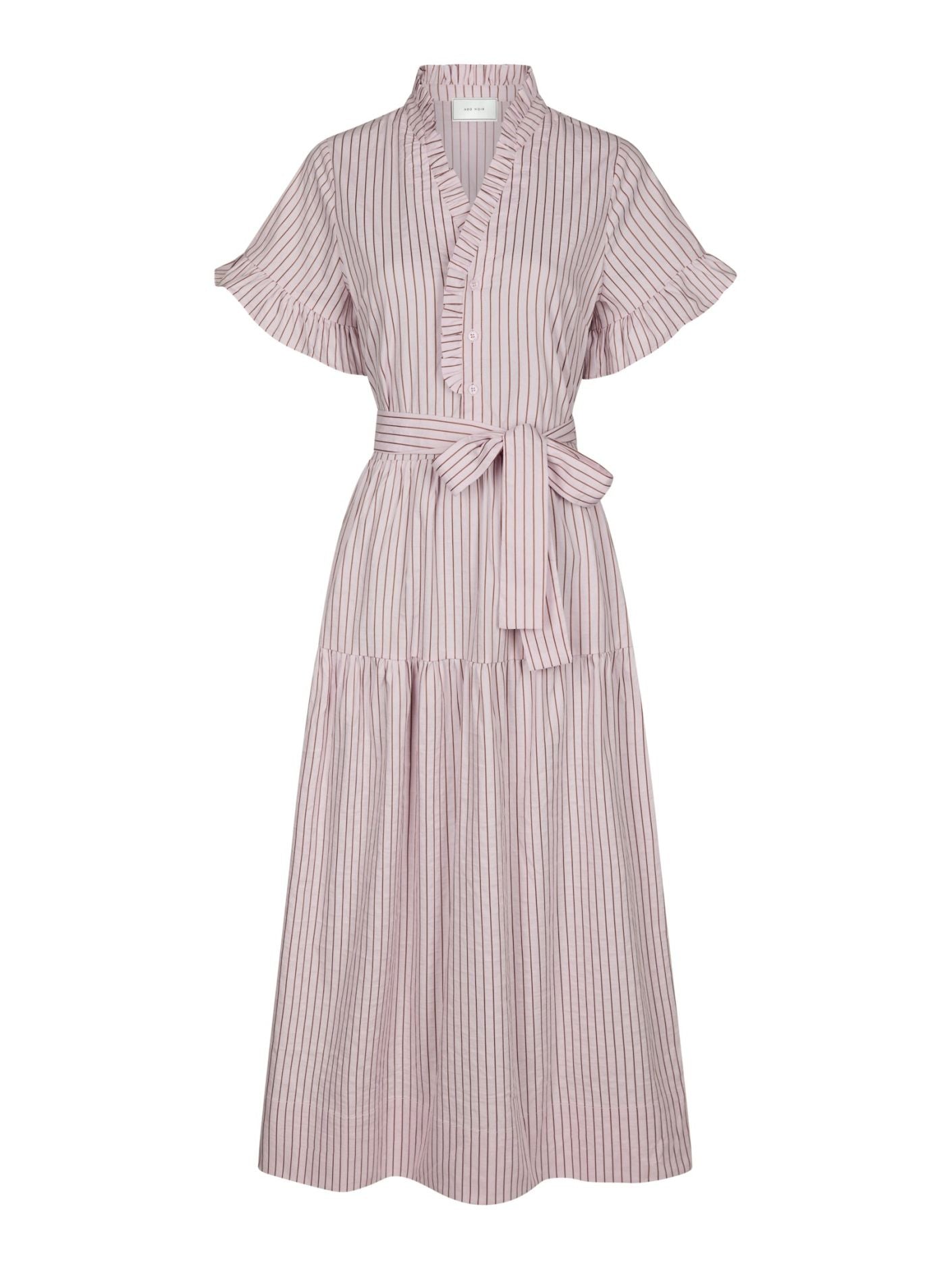 NEO NOIR KLÄNNING NESSIE STRUCTURE STRIPE LIGHT PINK_110846.jpg