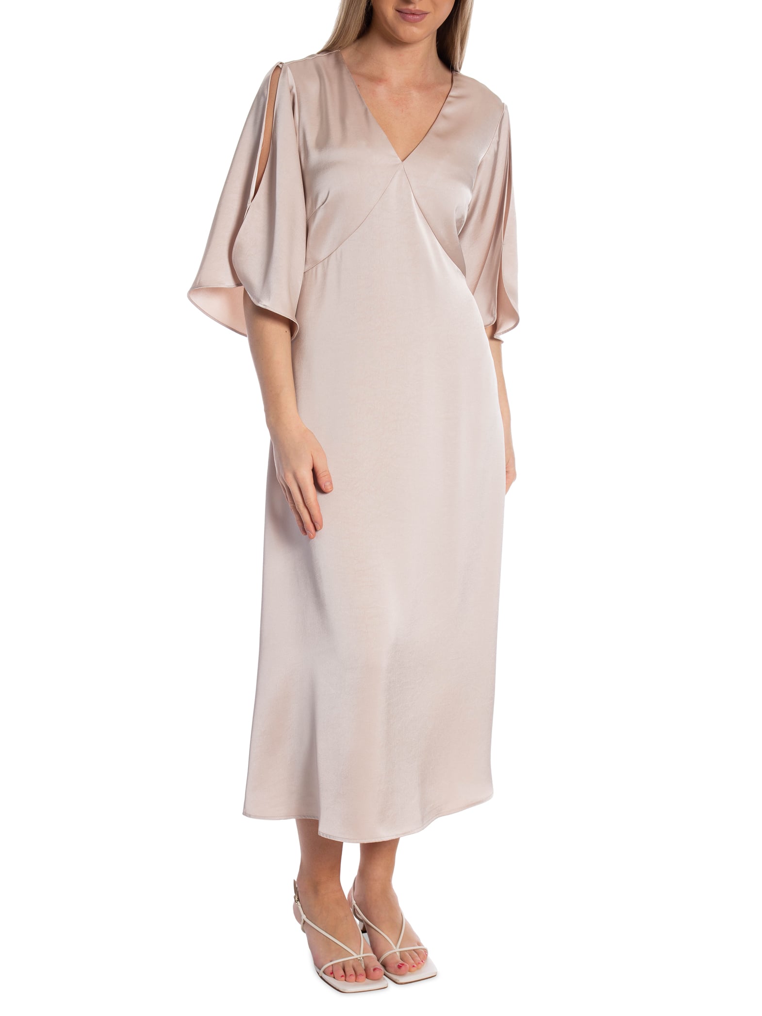 NEO NOIR KLÄNNING REMARA HEAVY SATEEN CHAMPAGNE_108067.jpg