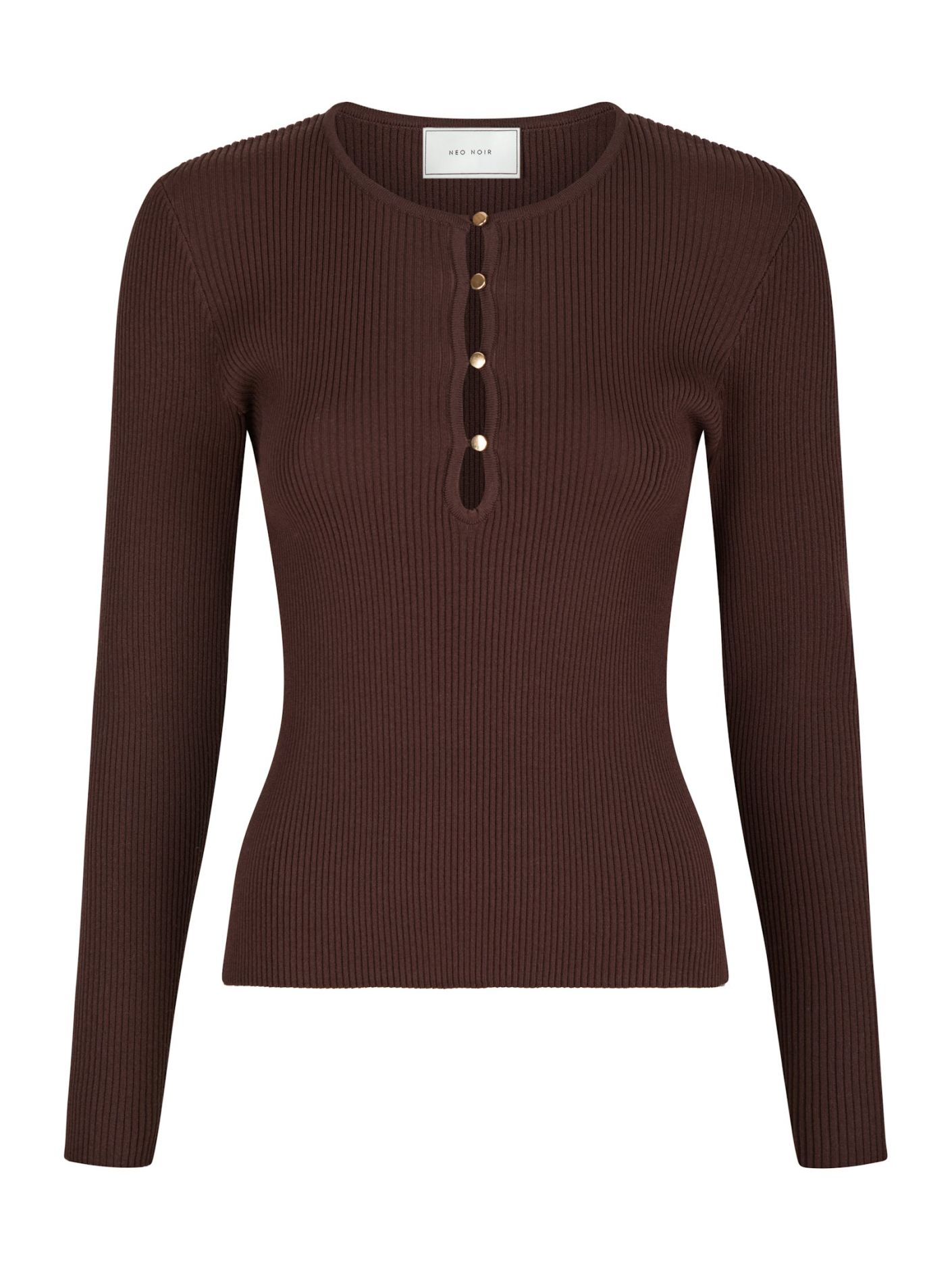 NEO NOIR TOPP CARLTON KNIT BROWN_95247.jpg