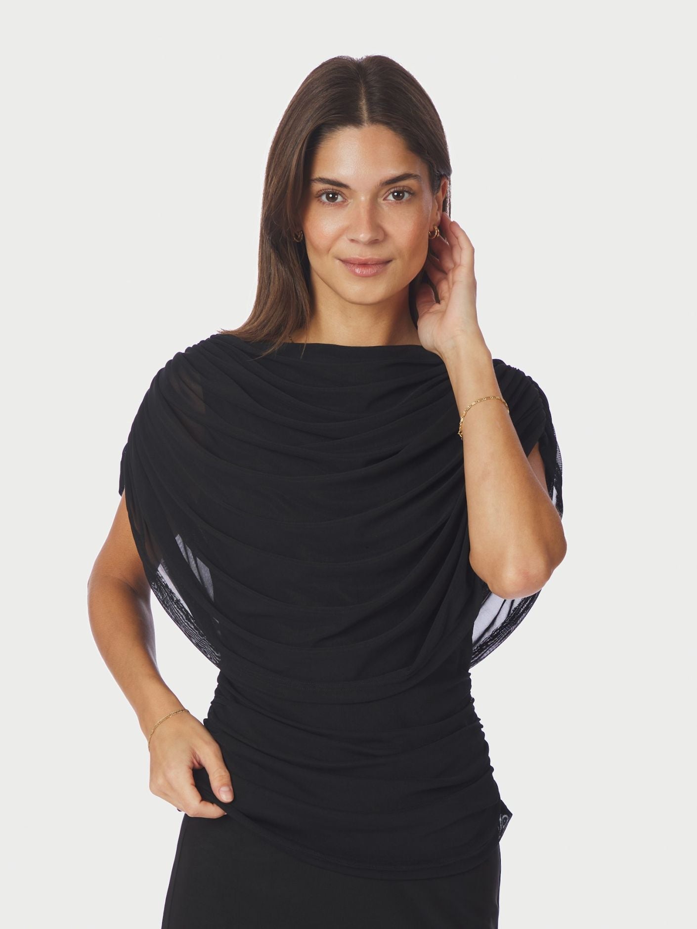 NEO NOIR TOPP COTTUNA DRAPY MESH BLACK_104771.jpg