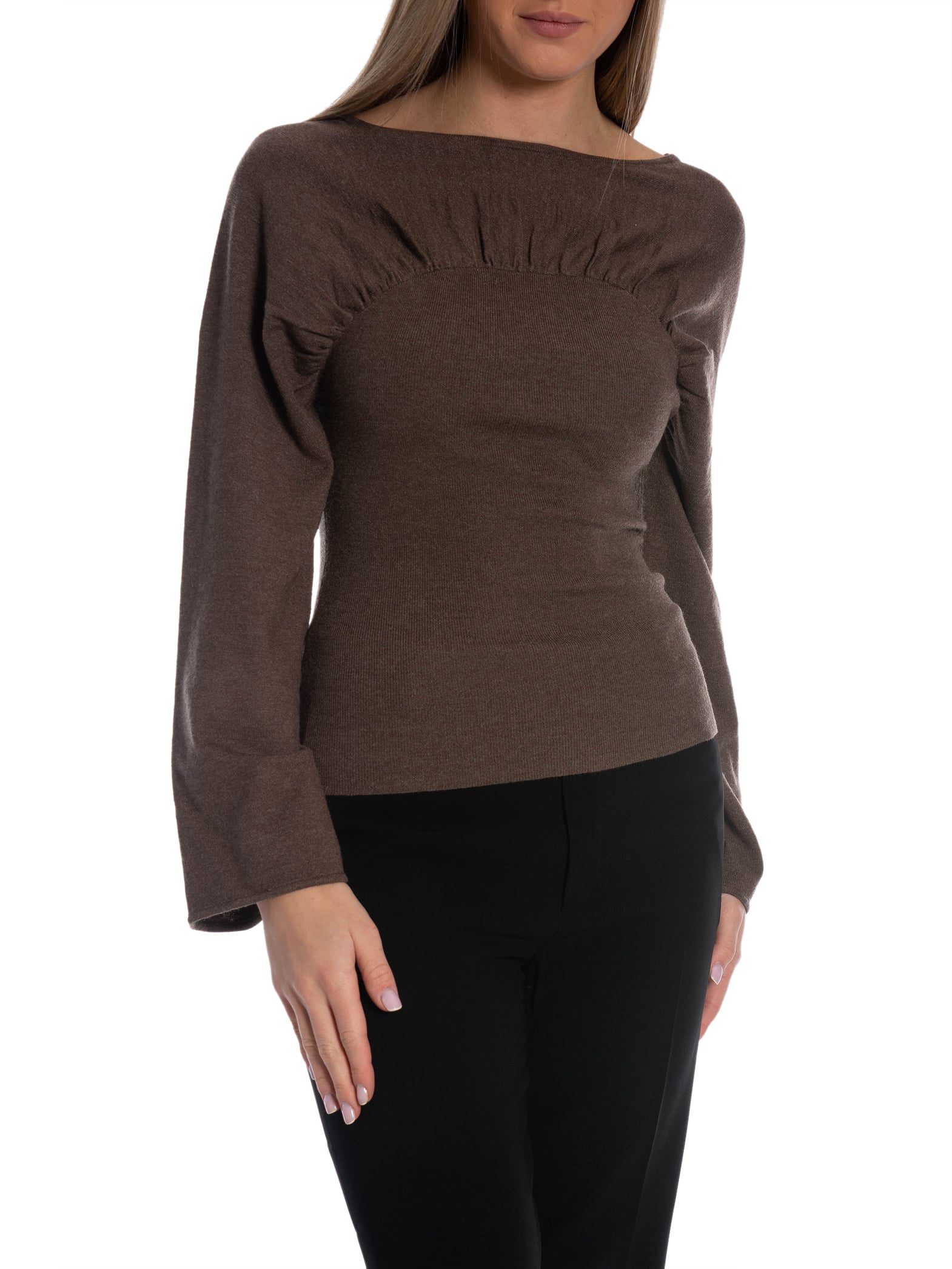 NEO NOIR TOPP KAIBA KNIT BROWN MELANGE_104610.jpg