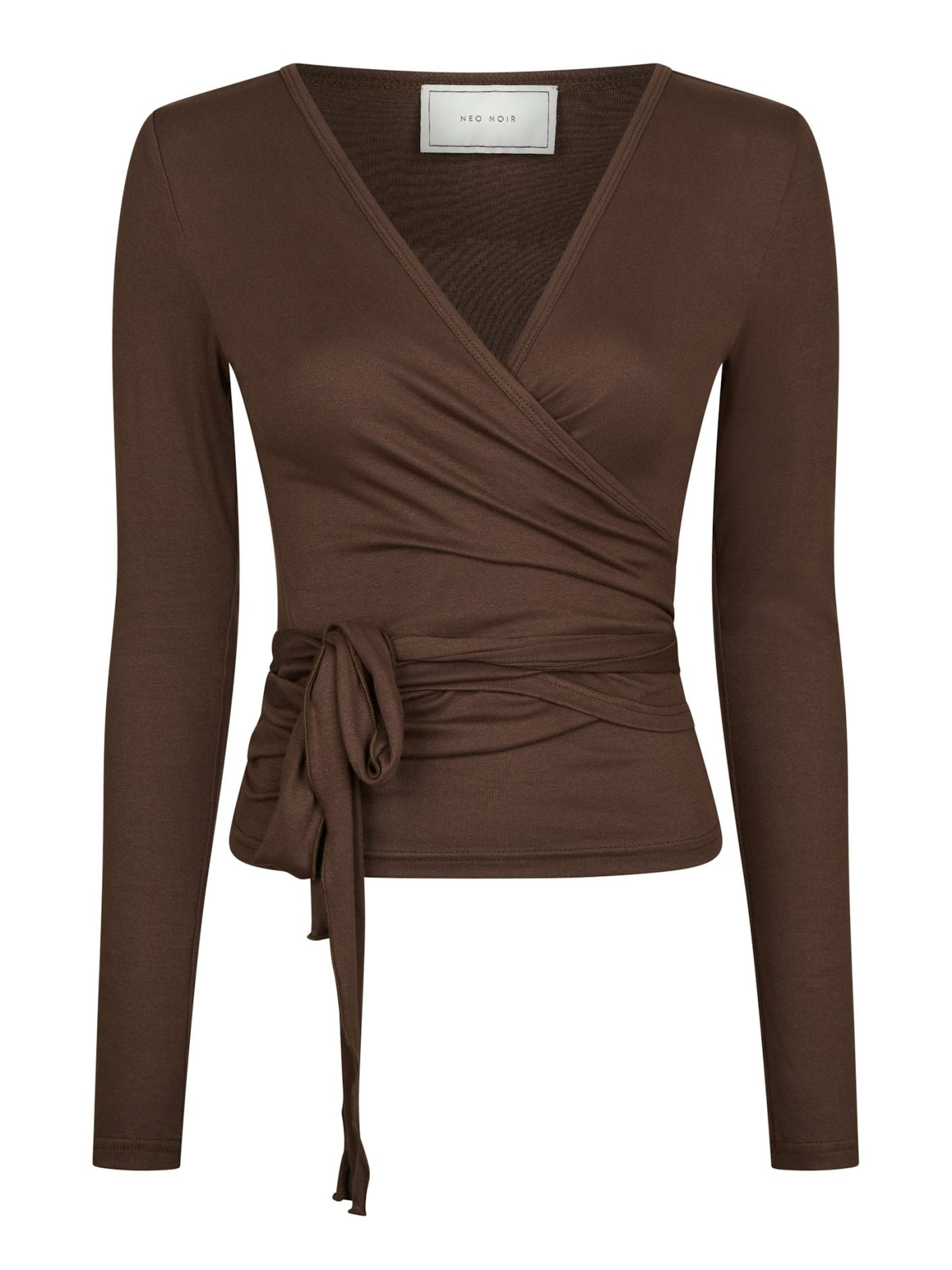 NEO NOIR TOPP NIA JERSEY WRAP CHOCOLATE_104364.jpg