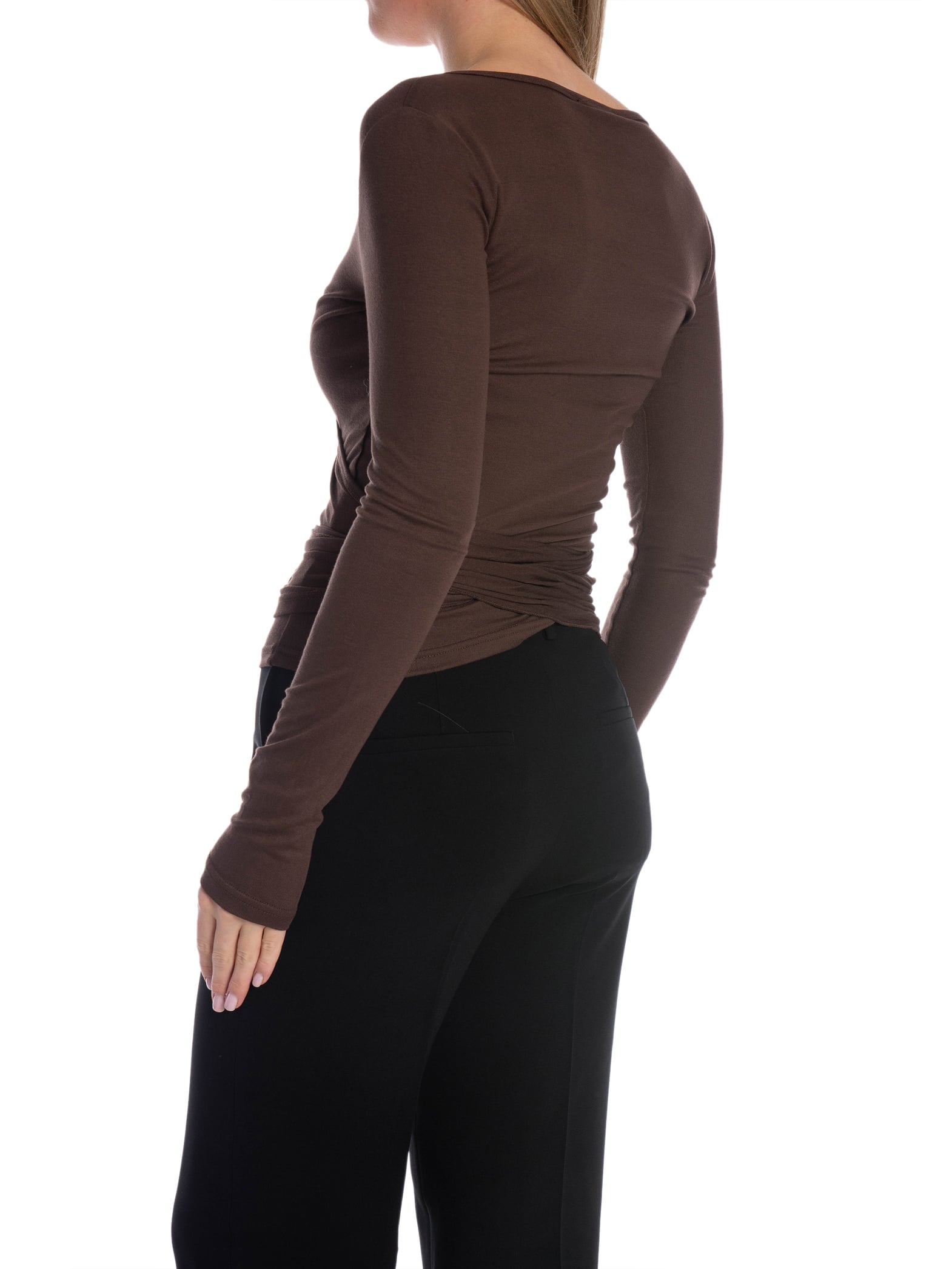 NEO NOIR TOPP NIA JERSEY WRAP CHOCOLATE_104717.jpg