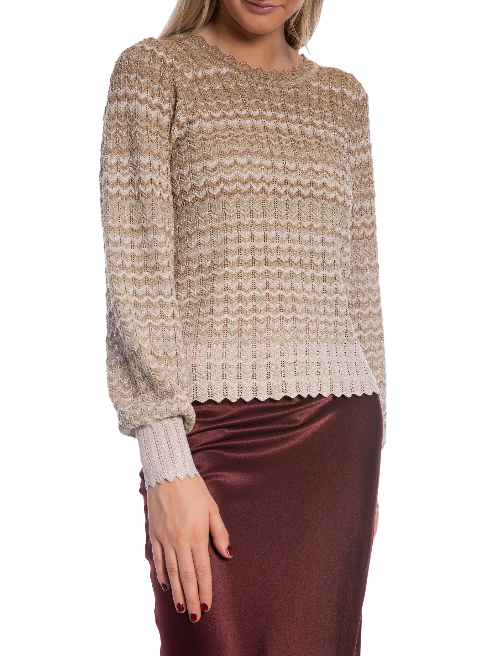 NEO NOIR TRÖJA DITO CHEVRON LIGHT BROWN_94775.jpg