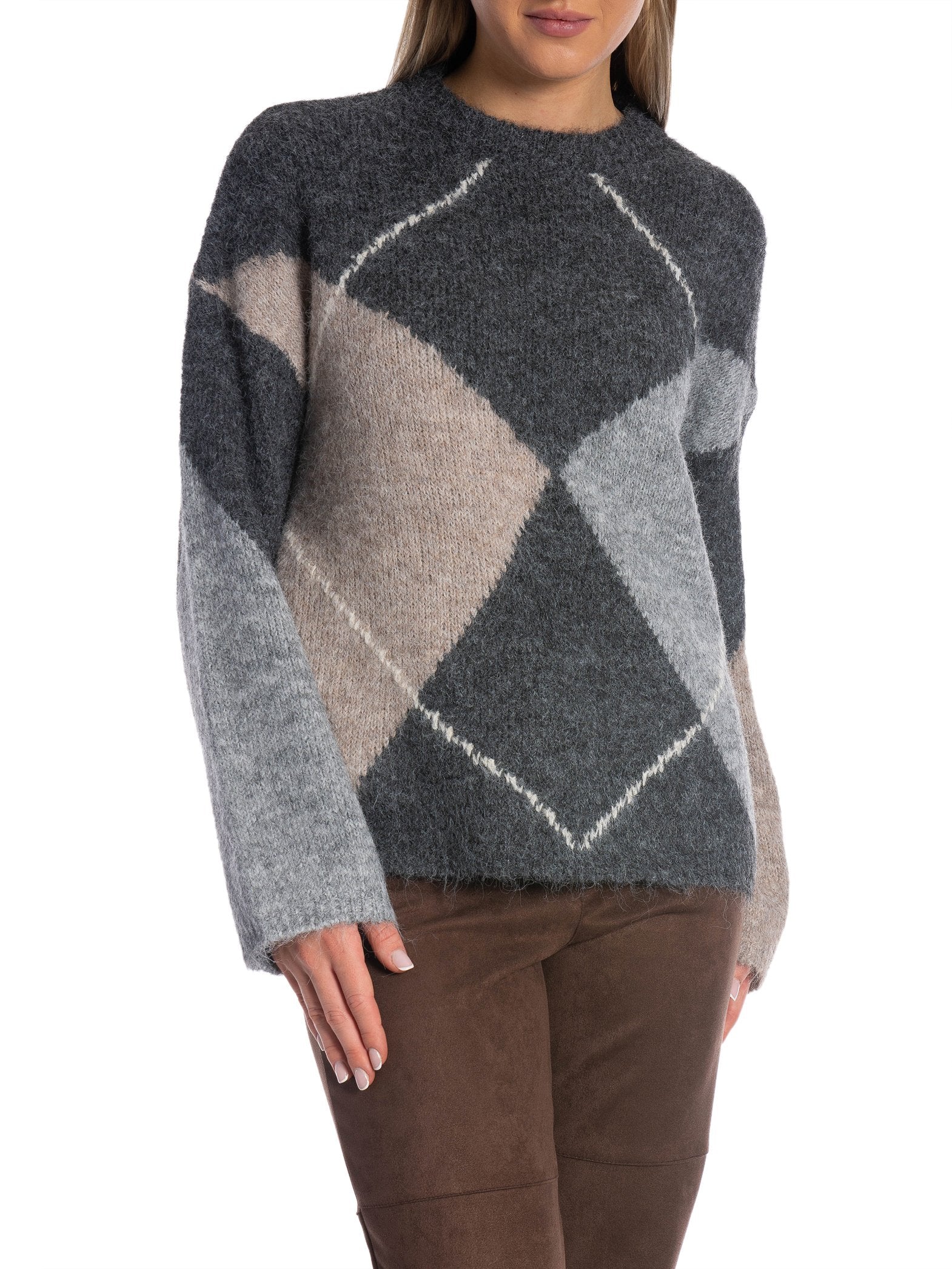 NEO NOIR TRÖJA INGA CHECK  ANTRACIT_103449.jpg