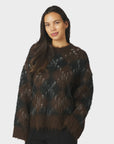 NEO NOIR TRÖJA ROEME CHECK DARK BROWN_112483.jpg