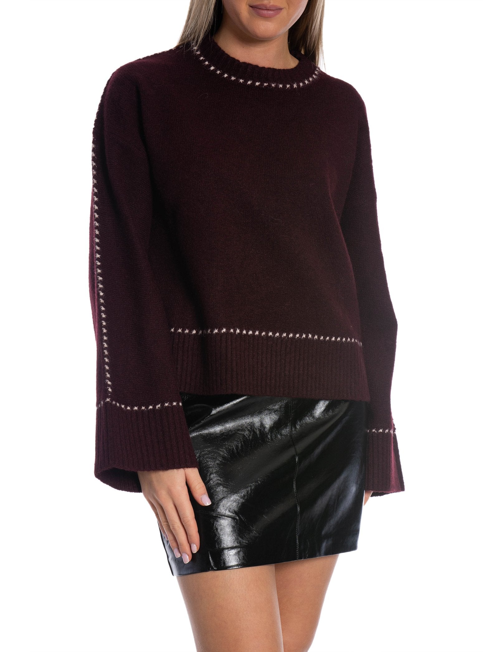 NEO NOIR TRÖJA ROEME STITCH WINE_104505.jpg