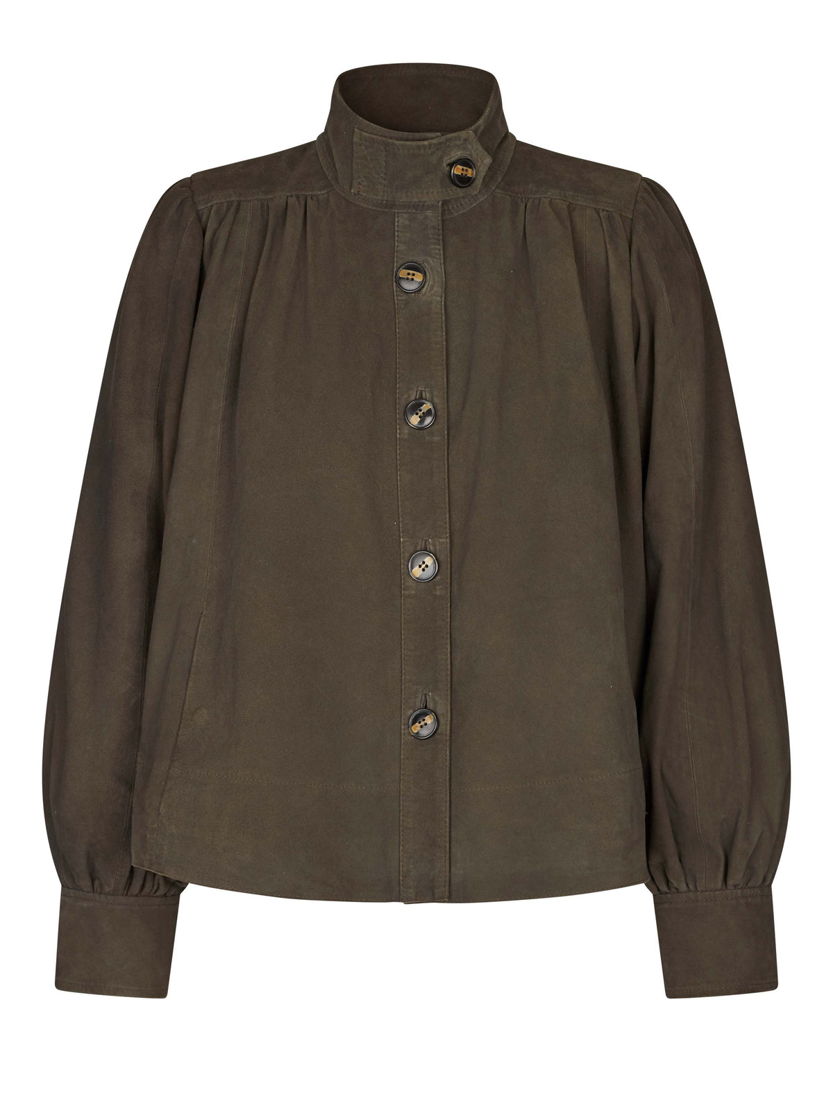 SECOND FEMALE JACKA ZONIE SUEDE BLACK OLIVE_114369.jpg
