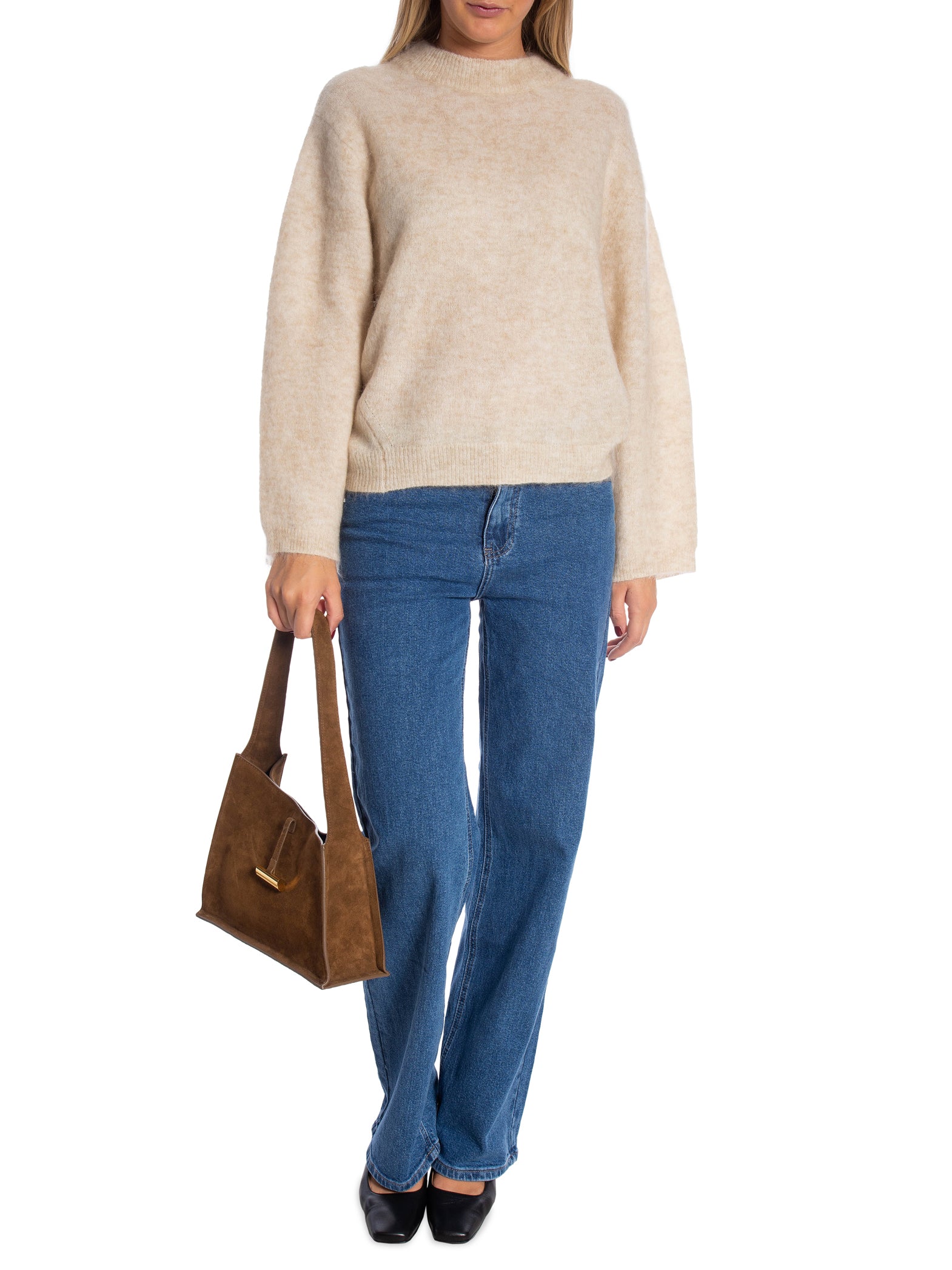 SECOND FEMALE TRÖJA ANNELEEN KNIT O-NECK BRAZILIAN SAND_91737.jpg