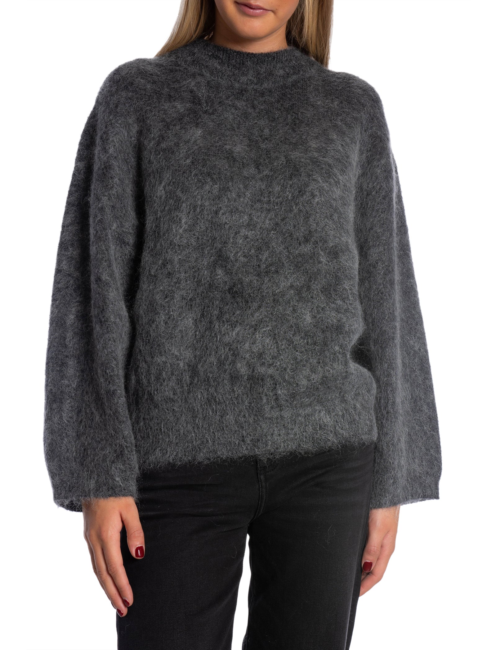 SECOND FEMALE TRÖJA ANNELEEN KNIT O-NECK VOLCANIC ASH_91788.jpg