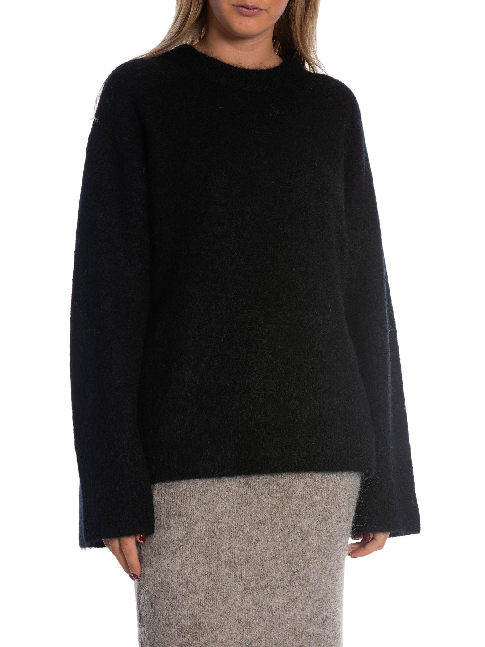 SECOND FEMALE TRÖJA BROOKLINE KNIT RAGLAN O-NECK BLACK_91899.jpg