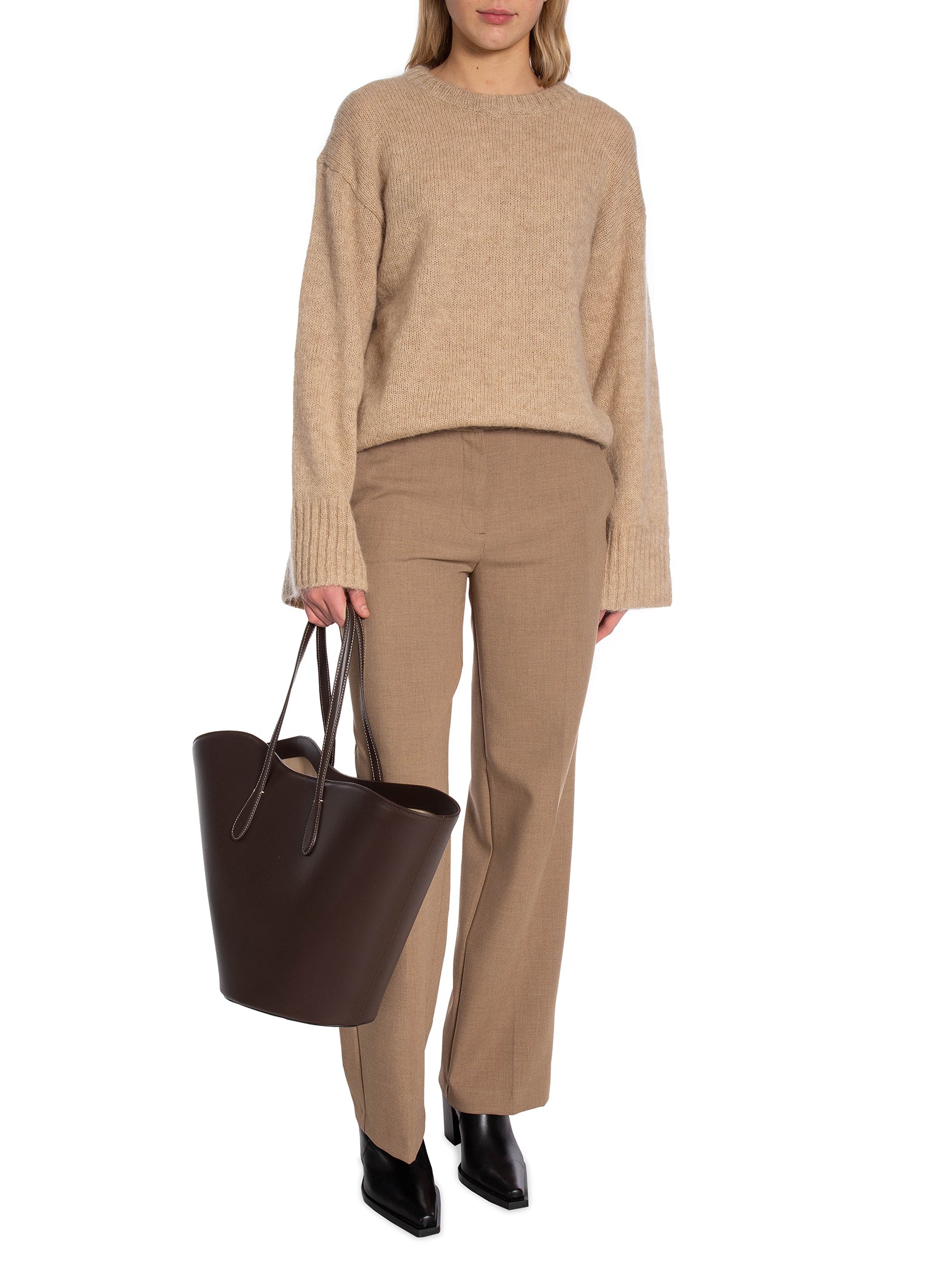 SELECTED FEMME BYXA FRITA  CAMEL MELANGE L32_83074.jpg