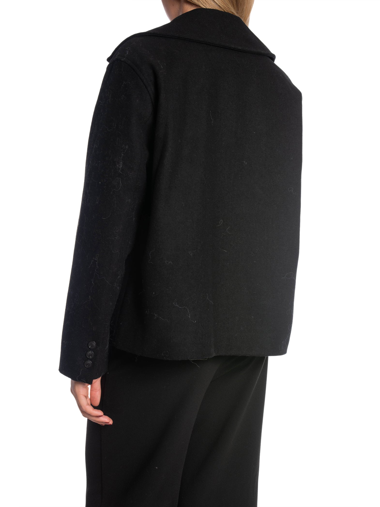 SELECTED FEMME JACKA ALMA SHORT WOOL BLACK_92088.jpg