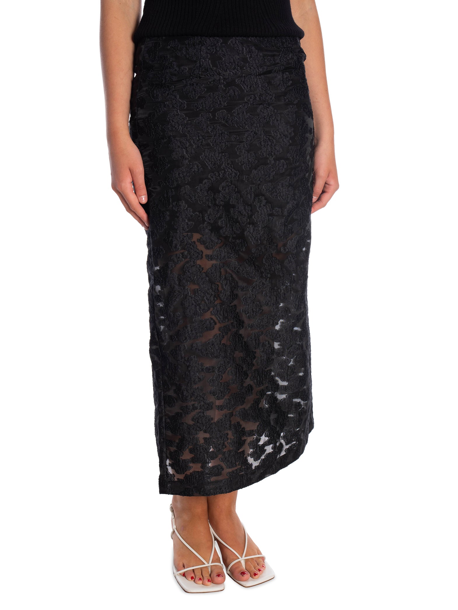 SELECTED FEMME KJOL PANDORA HW ANKLE SLIT BLACK_90250.jpg