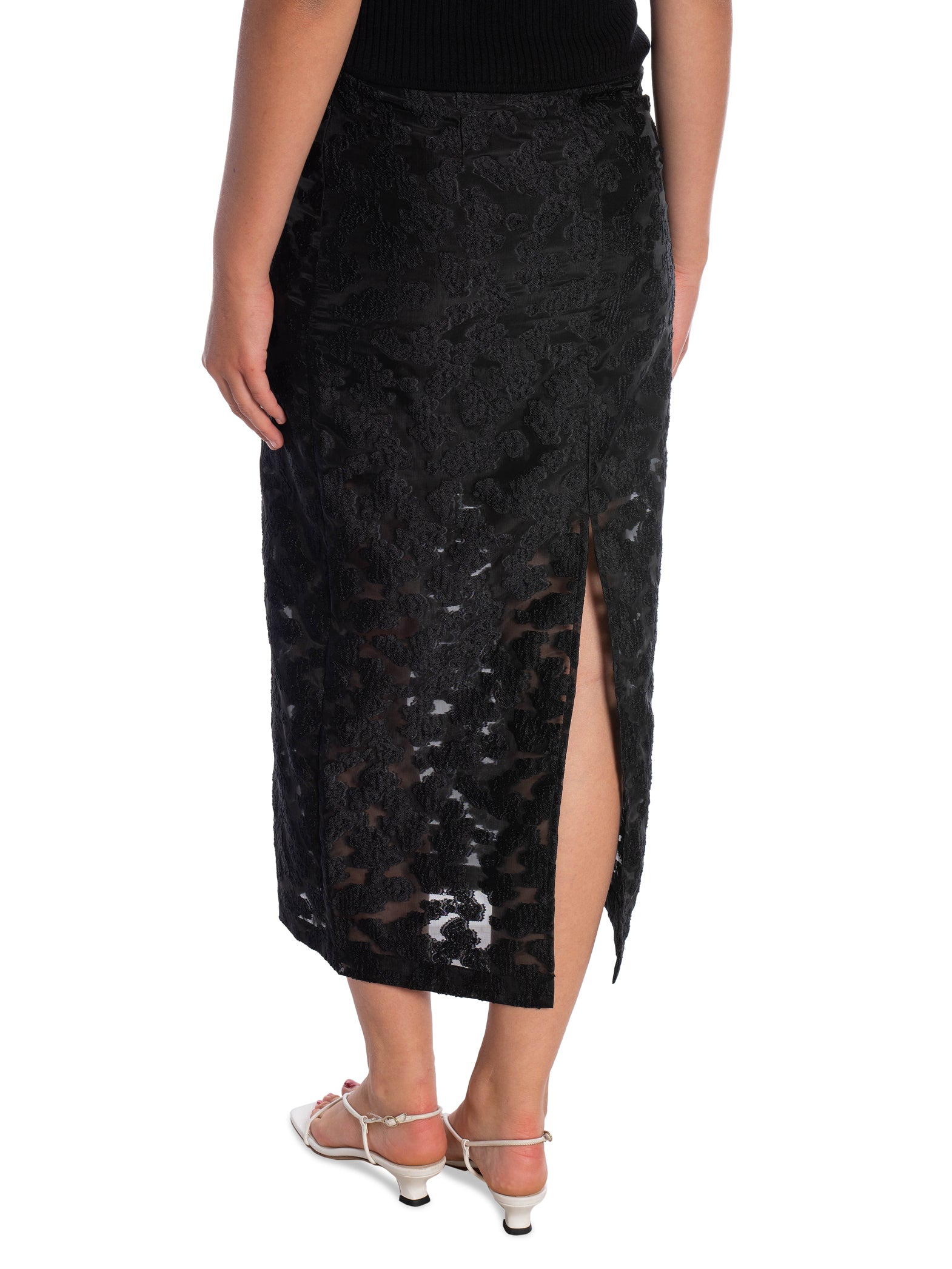 SELECTED FEMME KJOL PANDORA HW ANKLE SLIT BLACK_90251.jpg