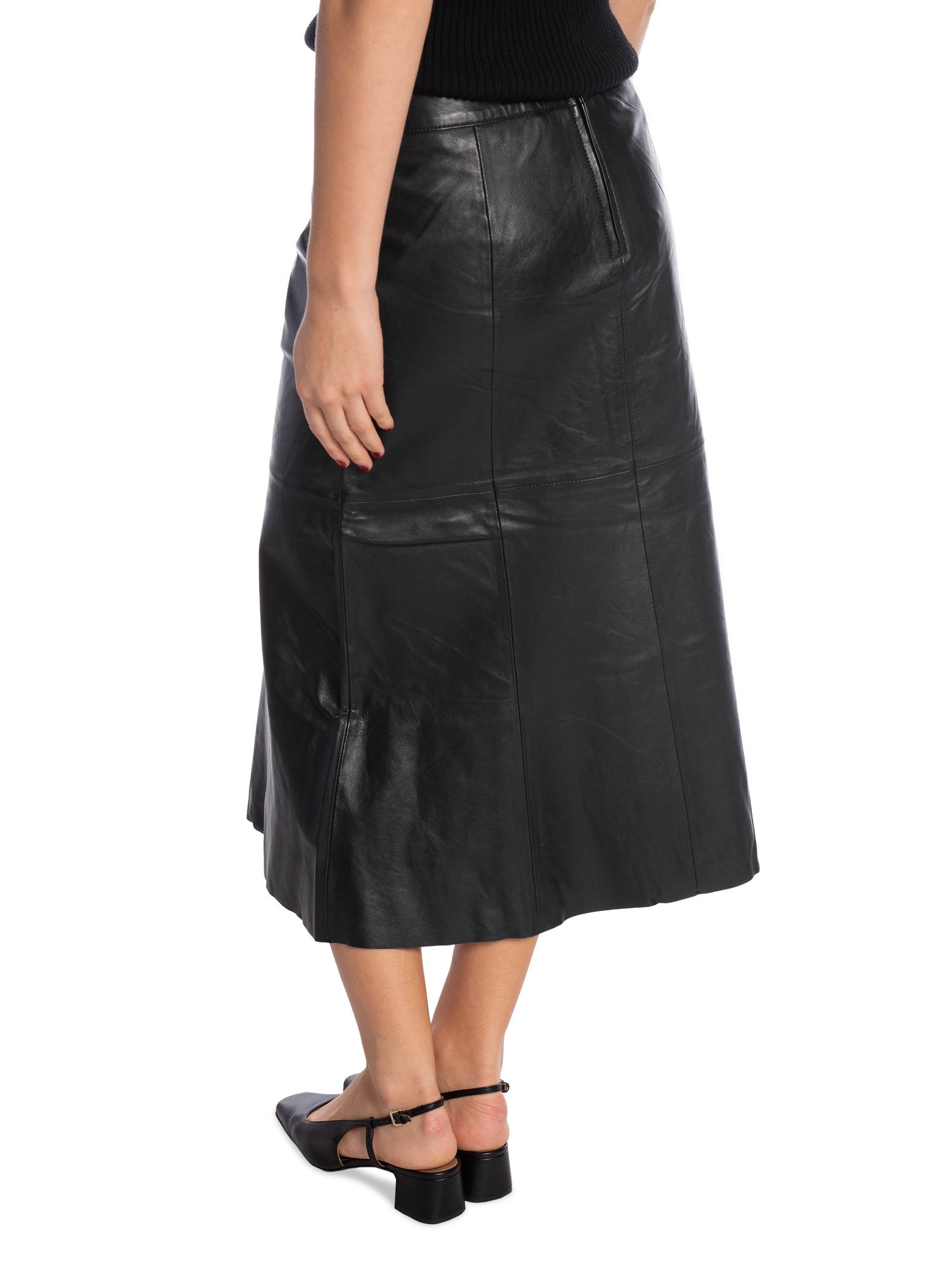 SELECTED FEMME SKINNKJOL ELLA HW LEATHER BLACK_93786.jpg