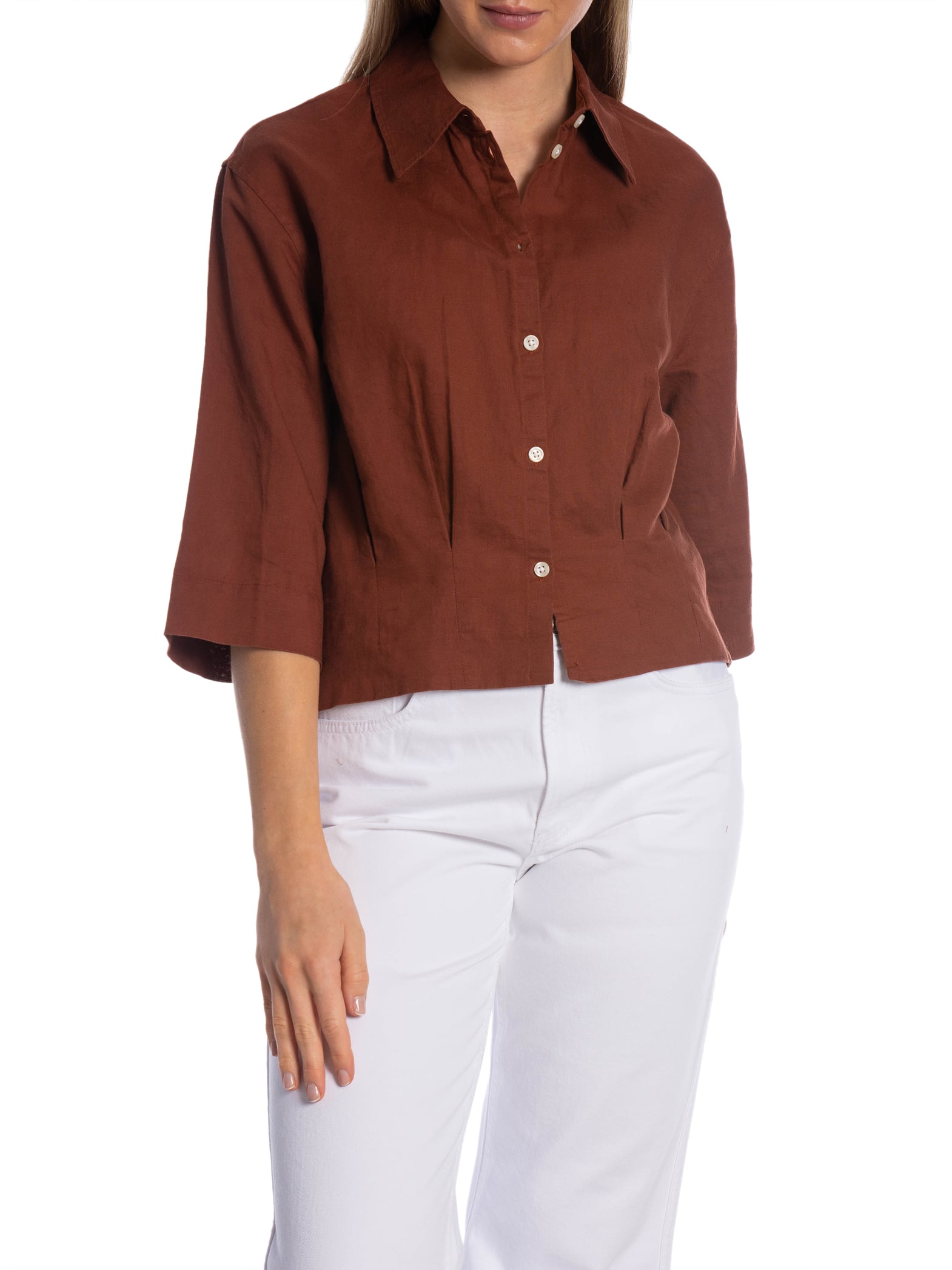 SELECTED FEMME SKJORTA CLEO CHERRY MAHOGANY_110386.jpg