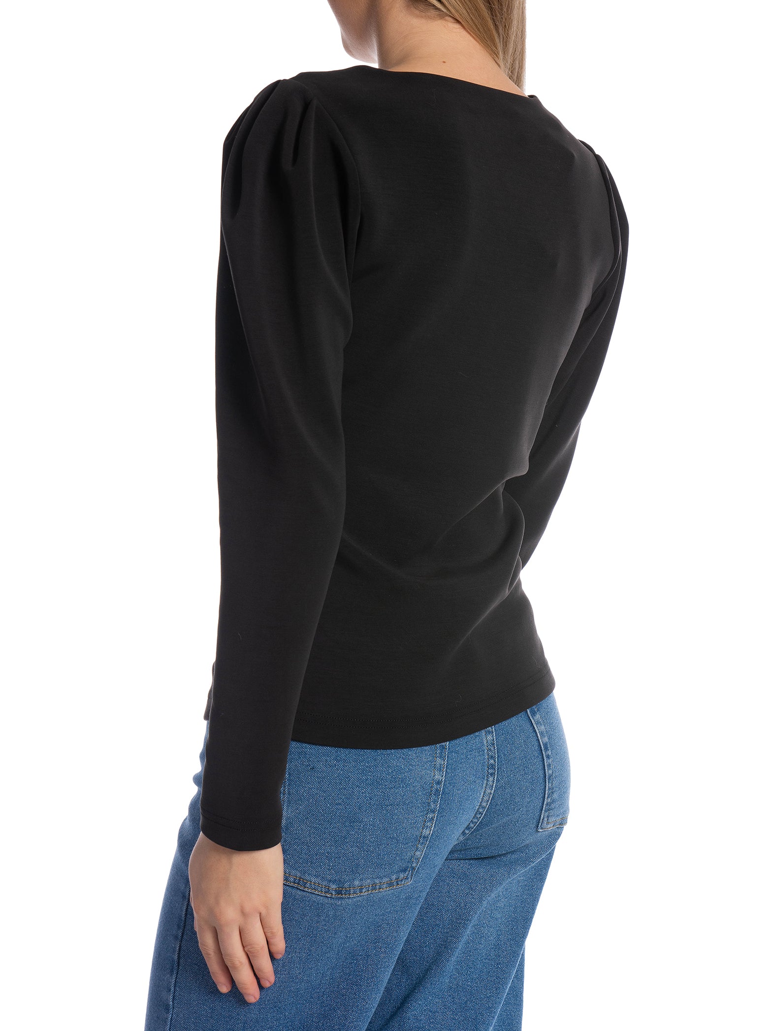 SELECTED FEMME TOPP FENJA V-NECK BLACK_94203.jpg