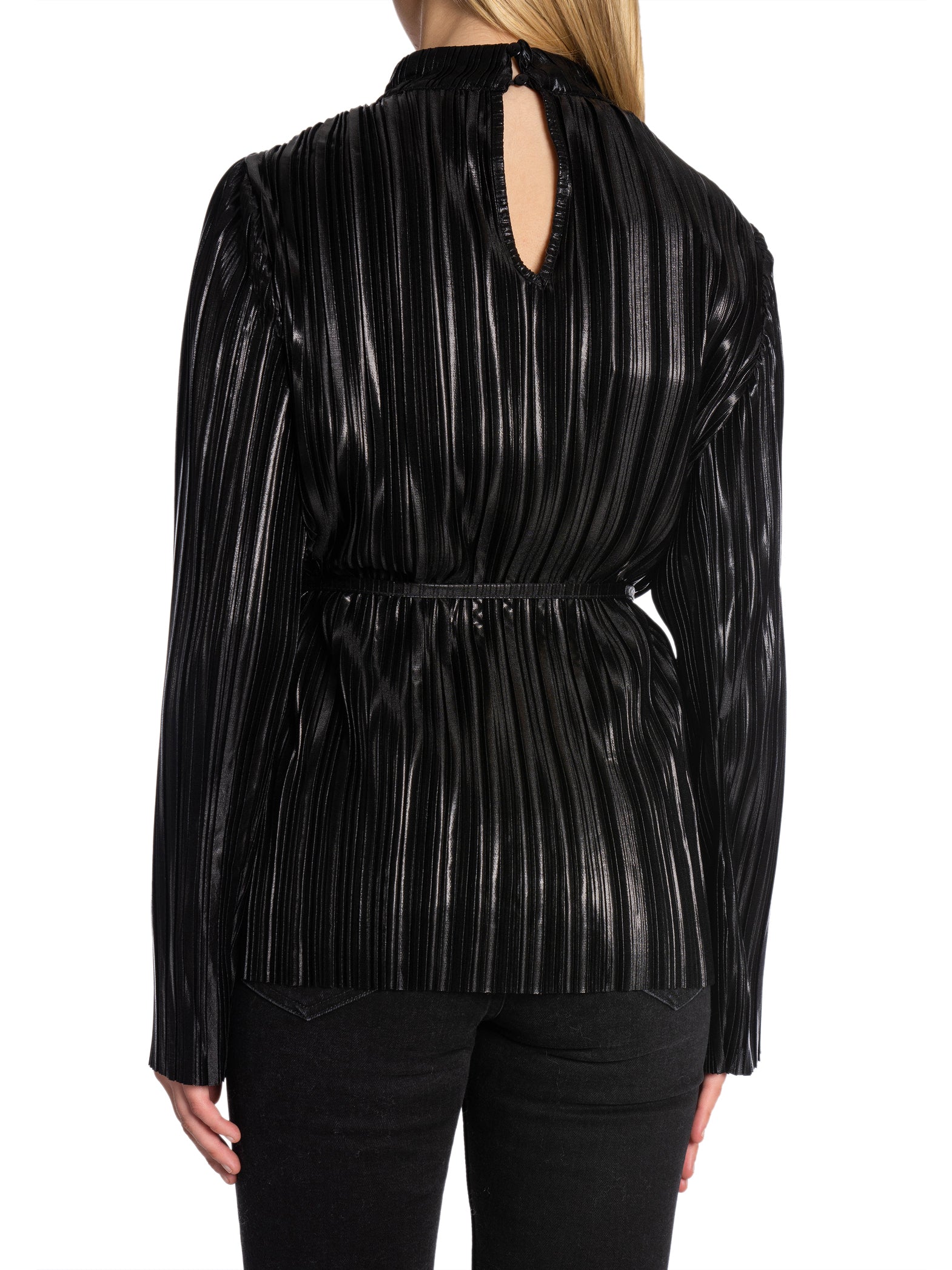 SELECTED FEMME TOPP NALINE  PLISSE BLACK_81929.jpg