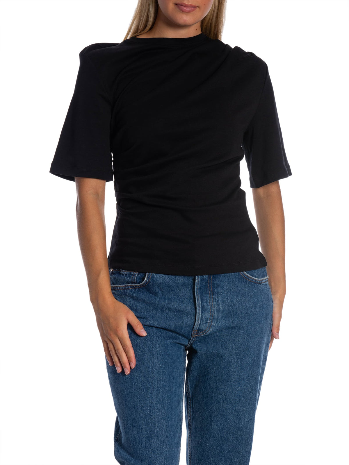 SELECTED FEMME TOPP OLINE LIGHT TWIST BLACK_113663.jpg