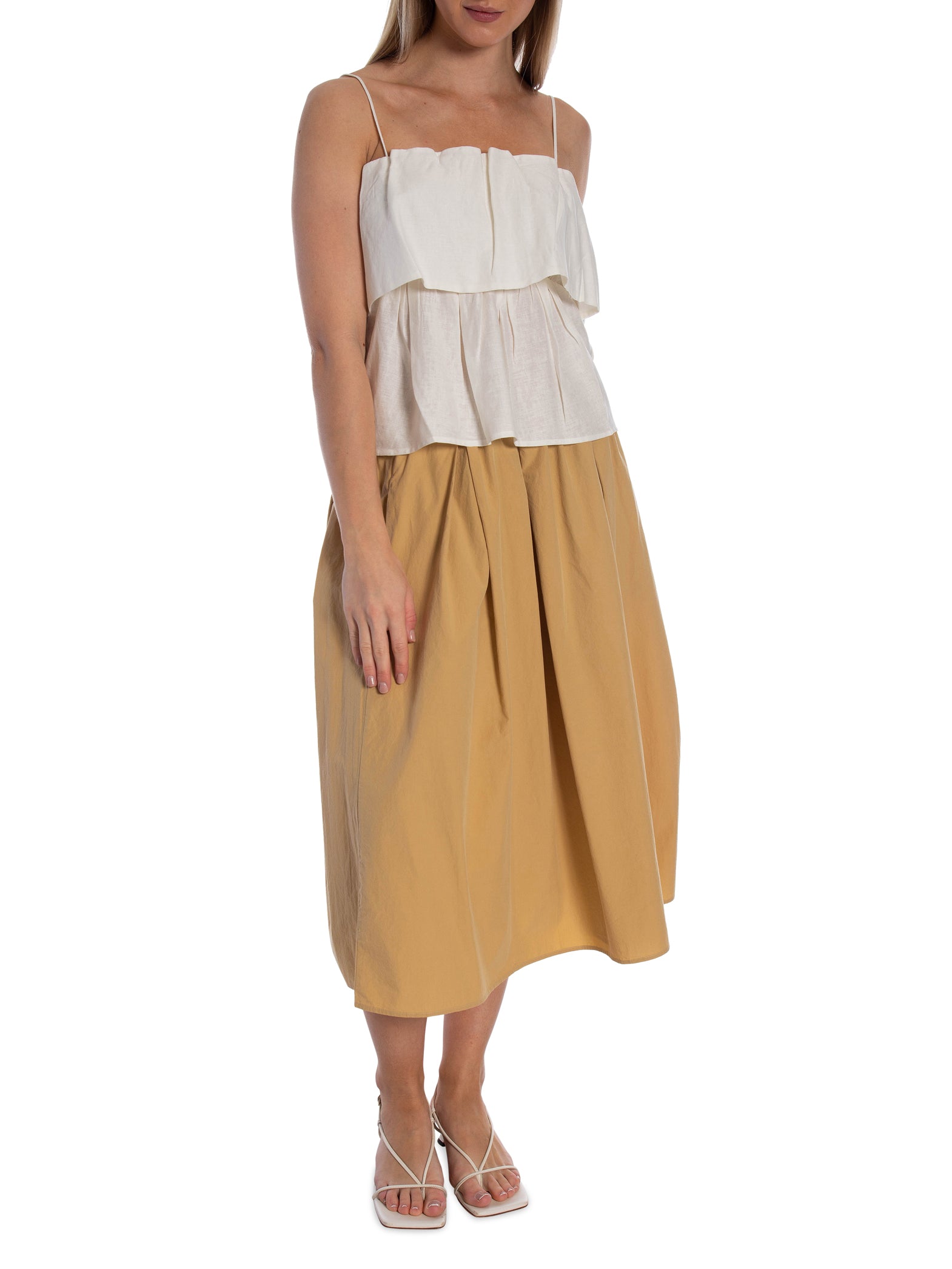 SELECTED FEMME TOPP VINELLE PLEATED SNOW WHITE_109815.jpg
