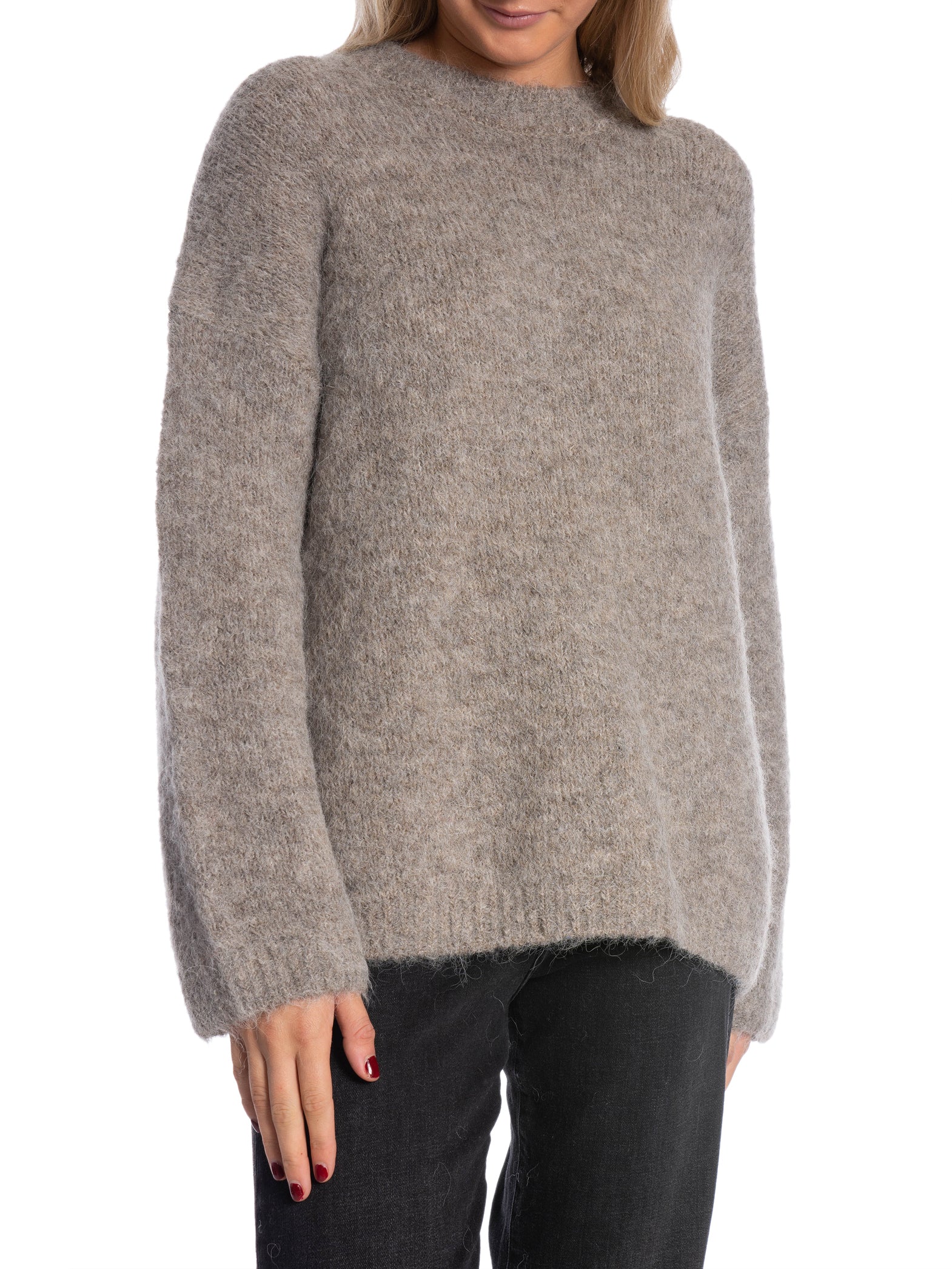 SELECTED FEMME TRÖJA GABELLA LS KNIT STEEL GRAY_93003.jpg