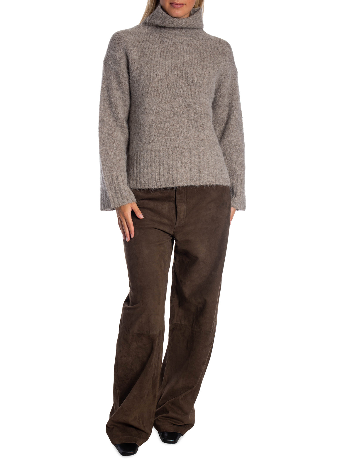 SELECTED FEMME TRÖJA GABRIELLA GRAY MELANGE_113543.jpg