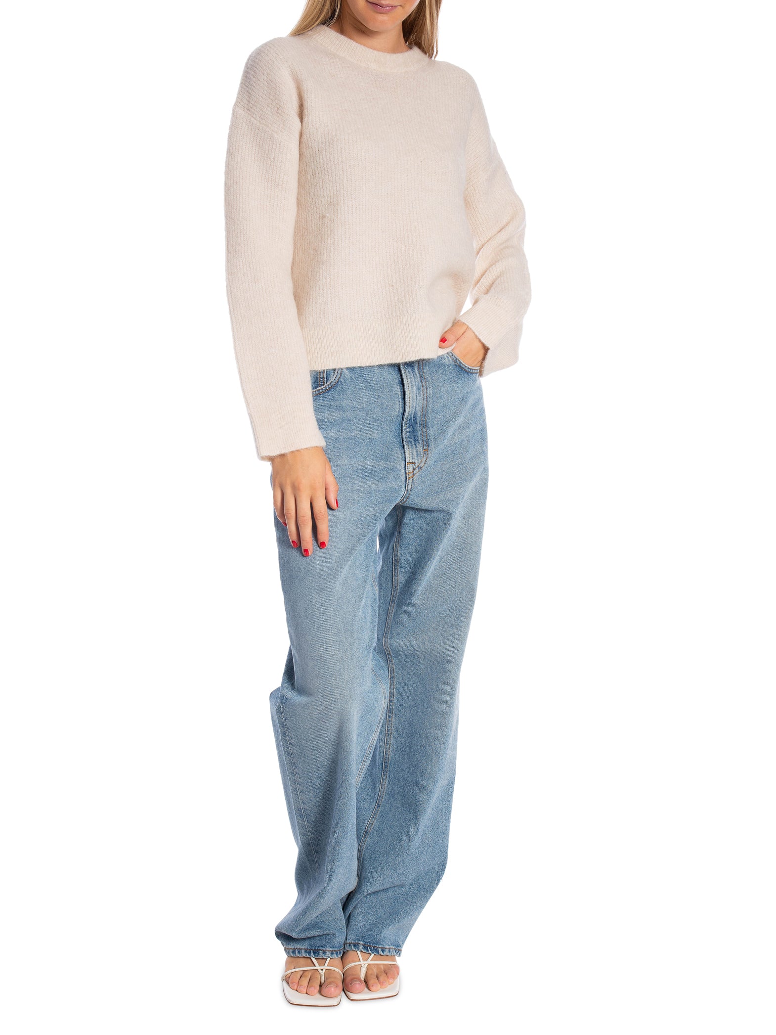 SELECTED FEMME TRÖJA SIA O-NECK BIRCH_100715.jpg